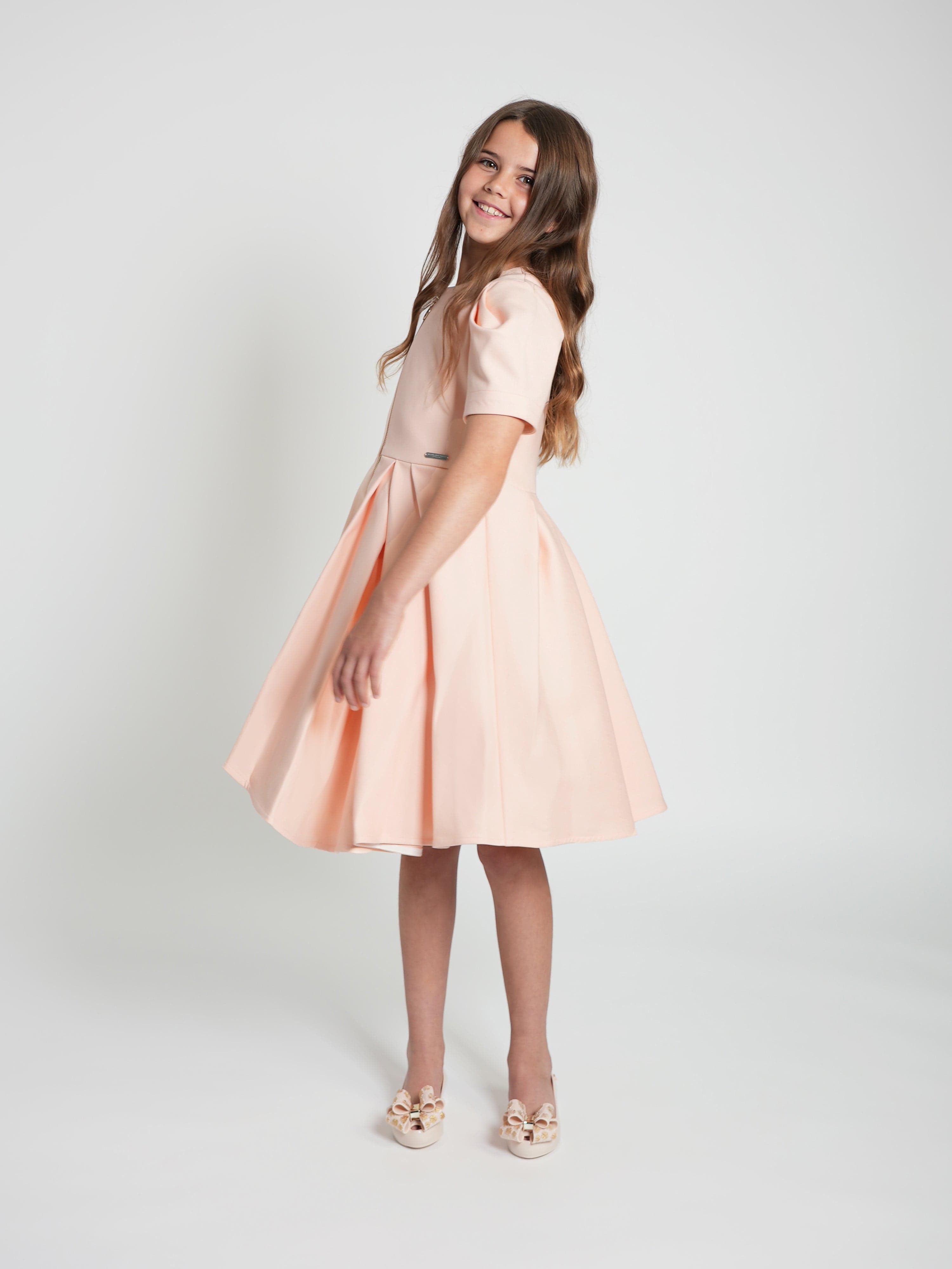 Jessie And James Girls Shape Dress in Pink