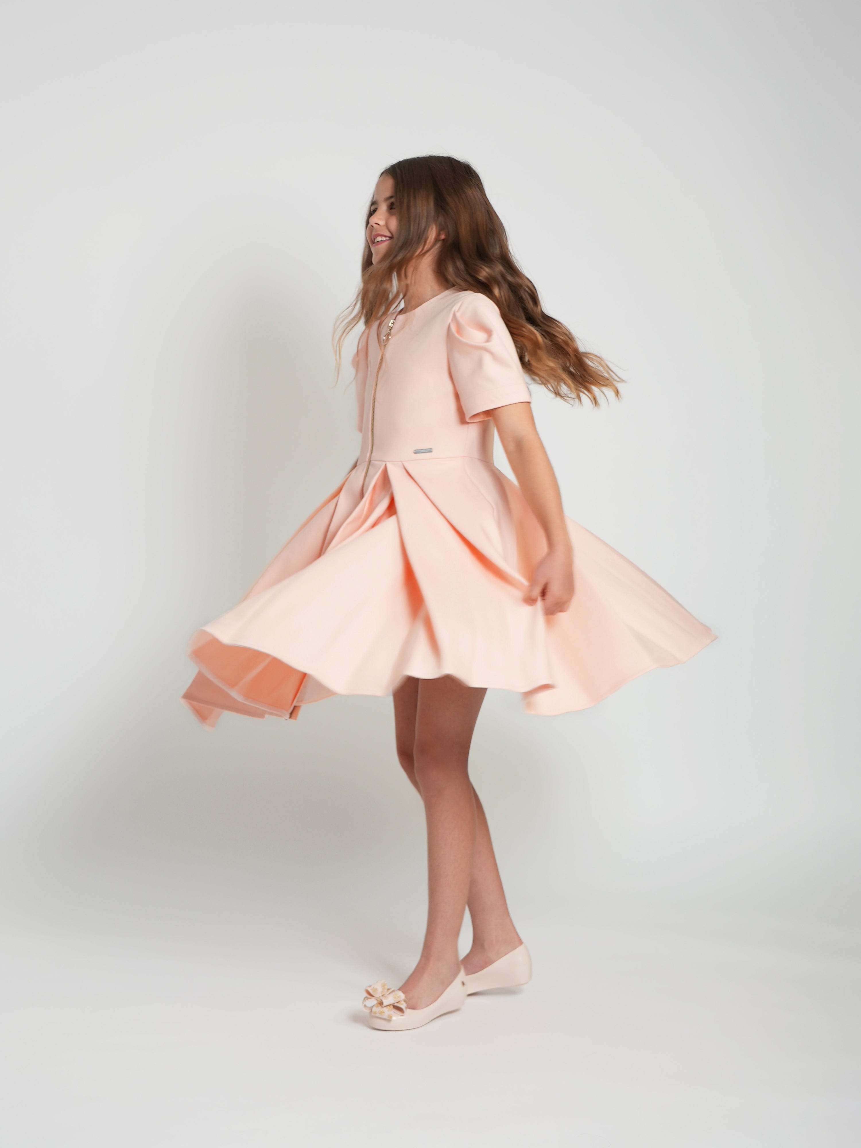 Jessie And James Girls Shape Dress in Pink