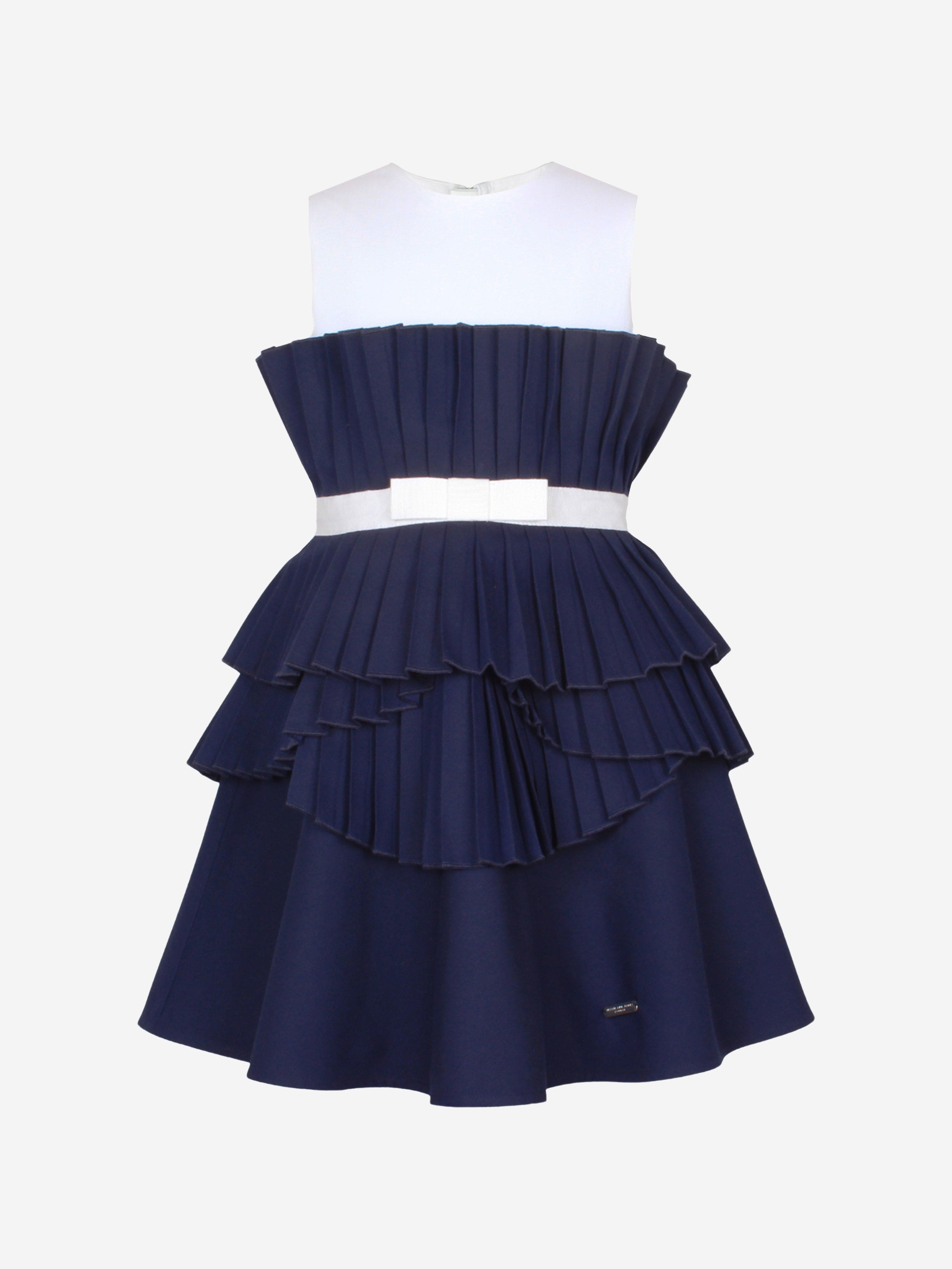 Jessie And James Girls Creation Dress in Navy