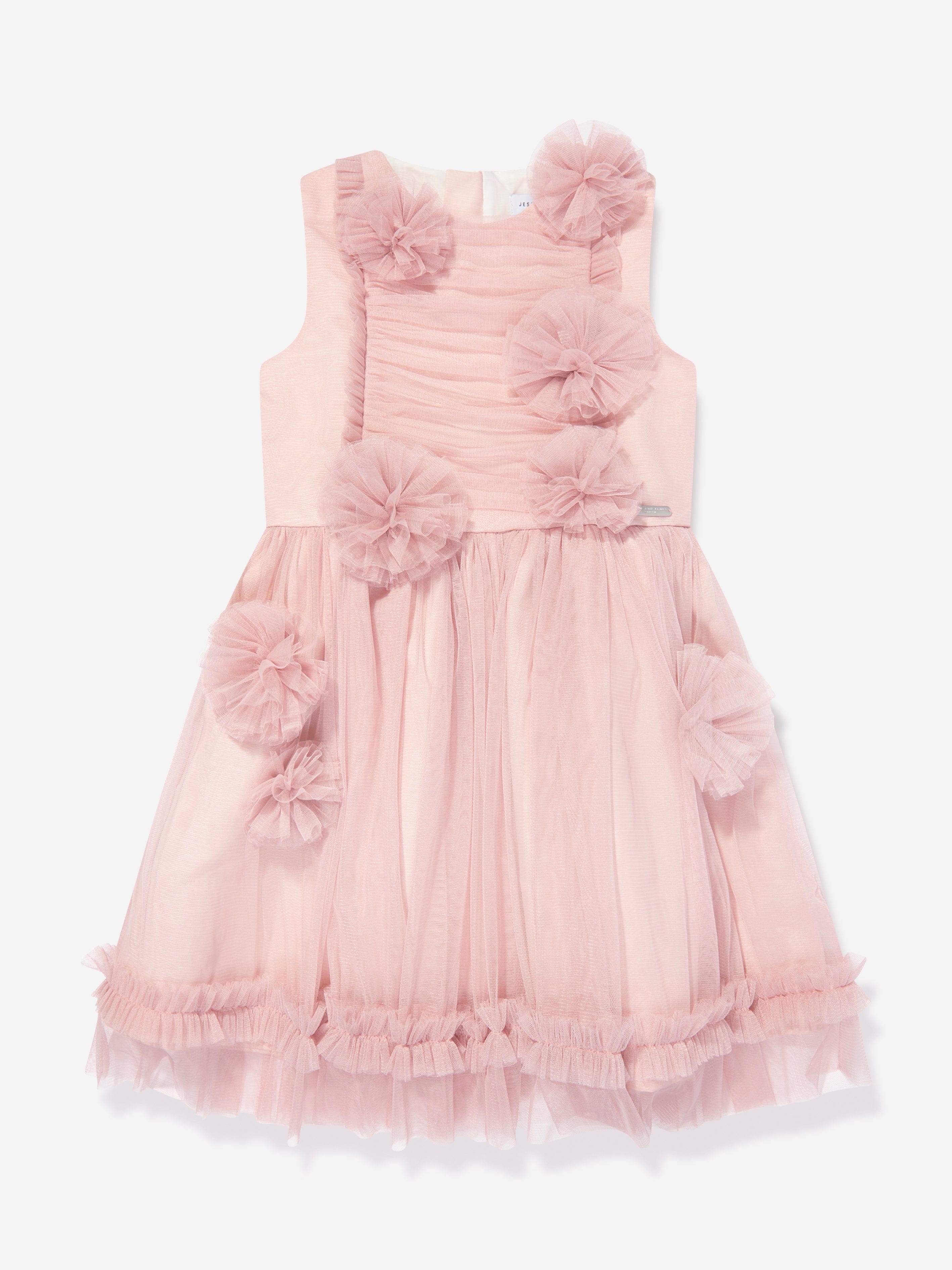 Jessie And James Girls Meadow Dress in Pink