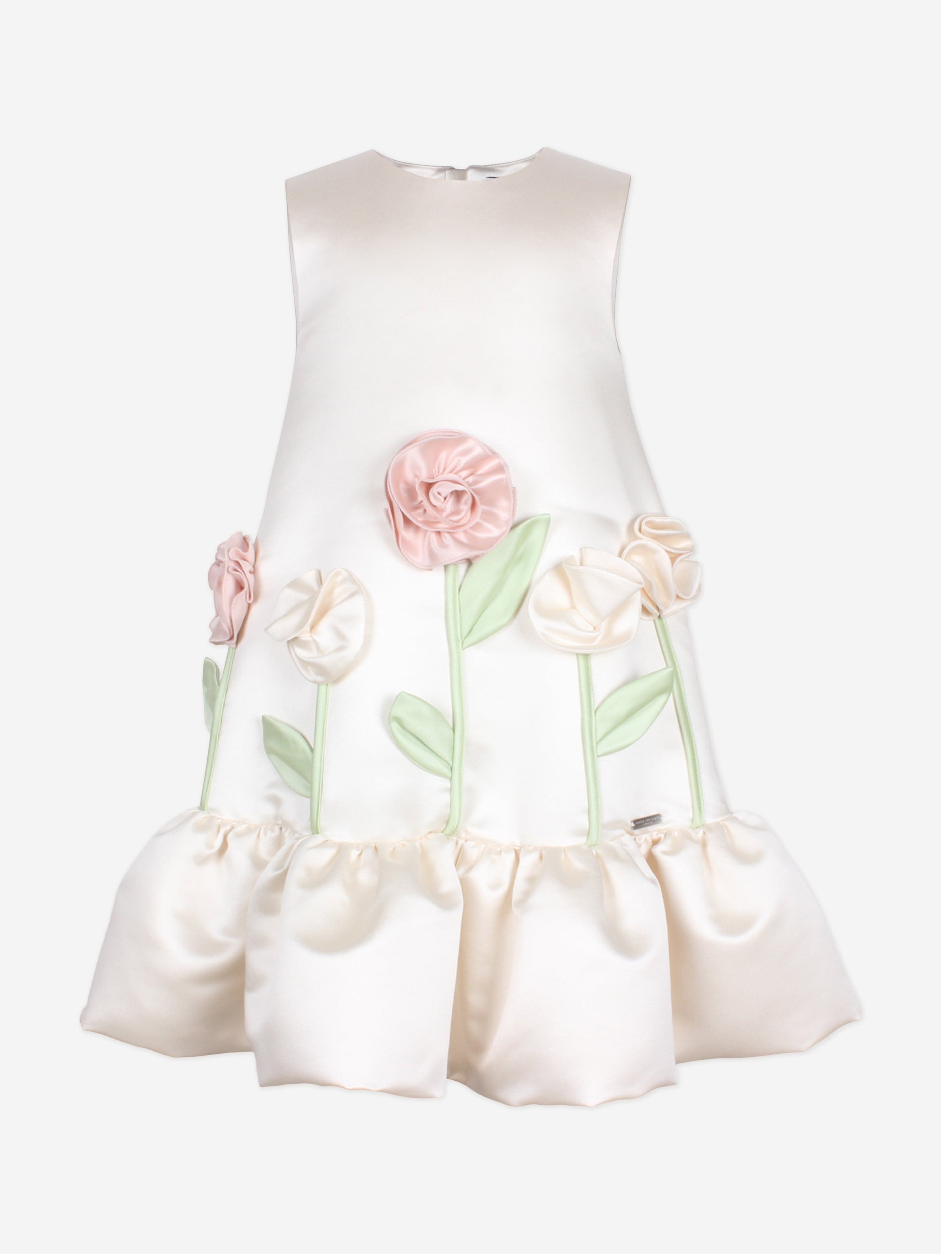 Jessie And James Girls Walk In The Park Dress in Ivory