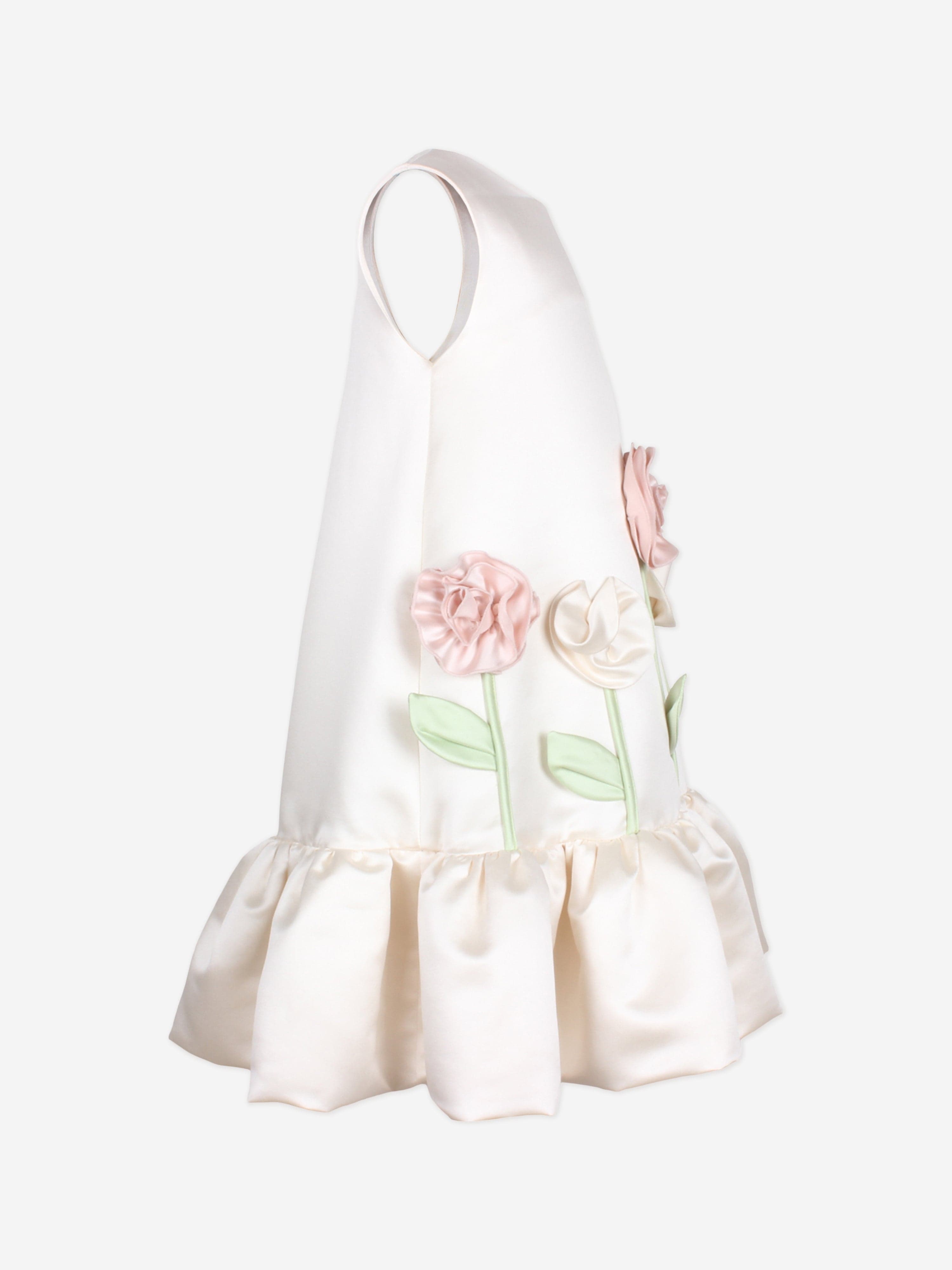 Jessie And James Girls Walk In The Park Dress in Ivory