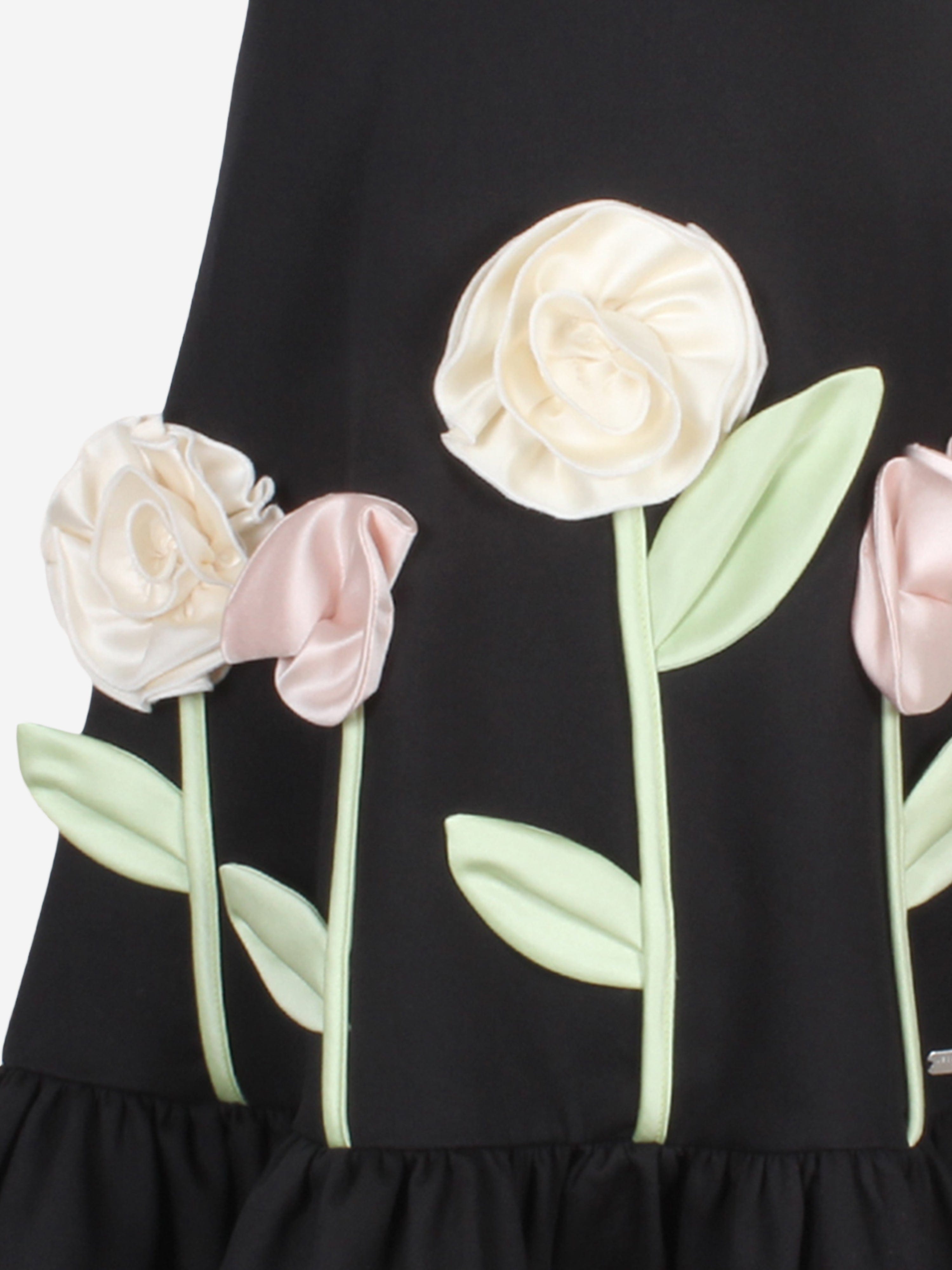 Jessie And James Girls Walk In The Park Dress in Black