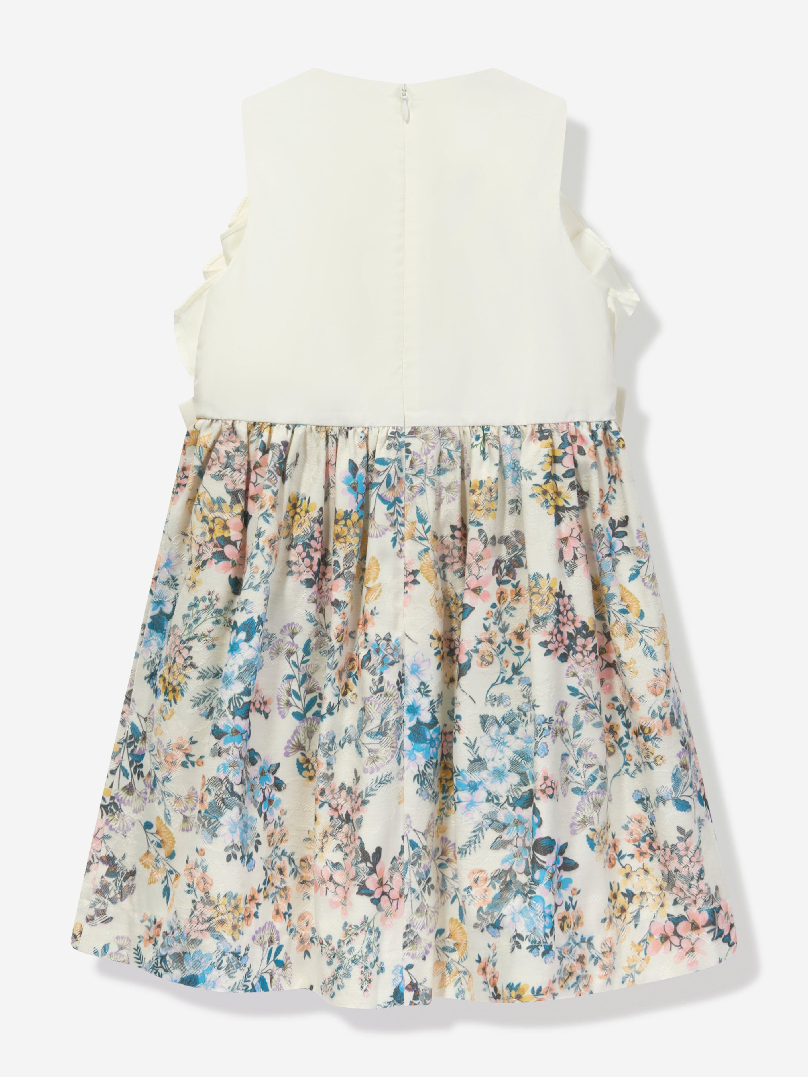 Jessie And James Girls Floral Sleeveless Dress in Multicolour