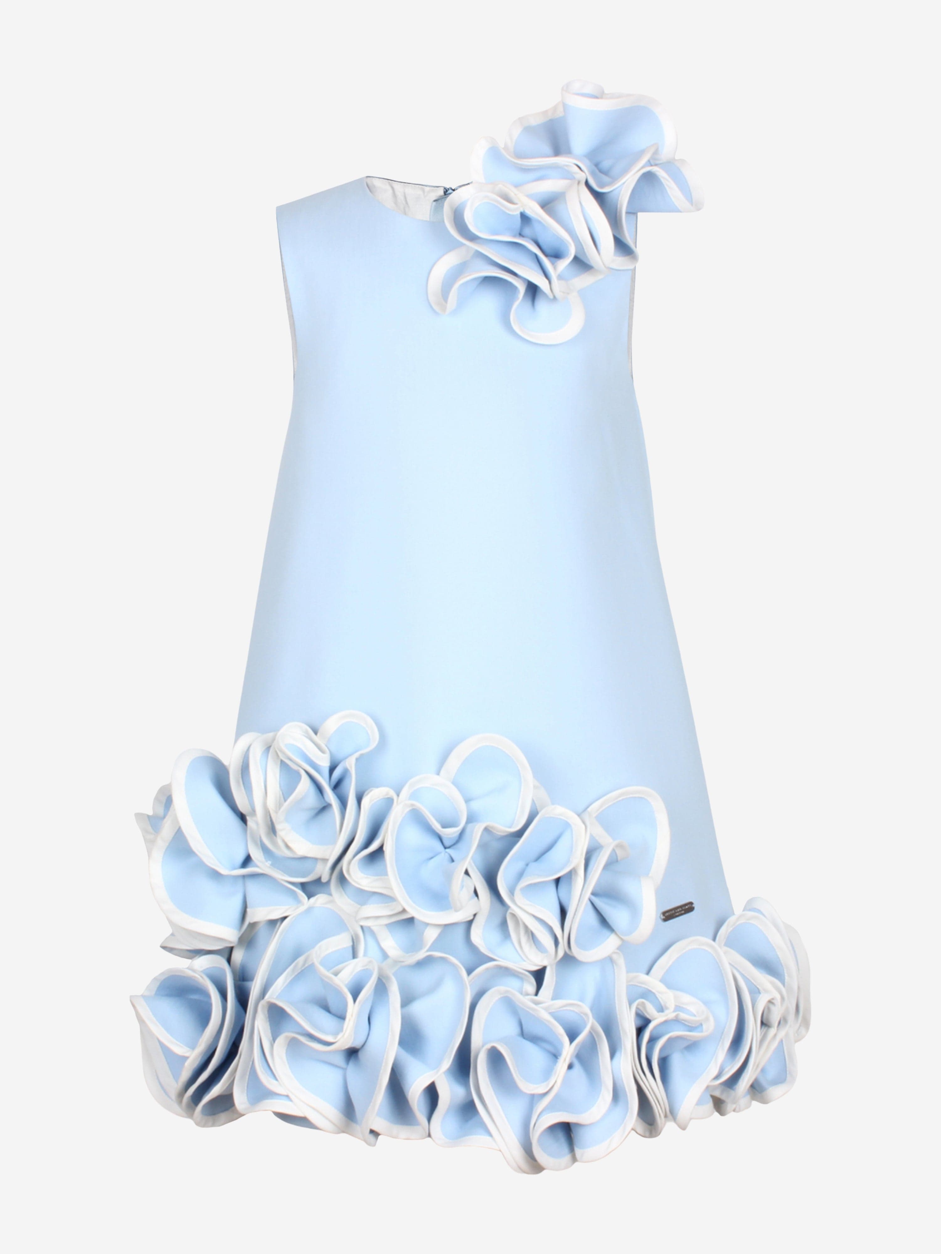 Jessie And James Girls Blossoming Love Dress in Blue
