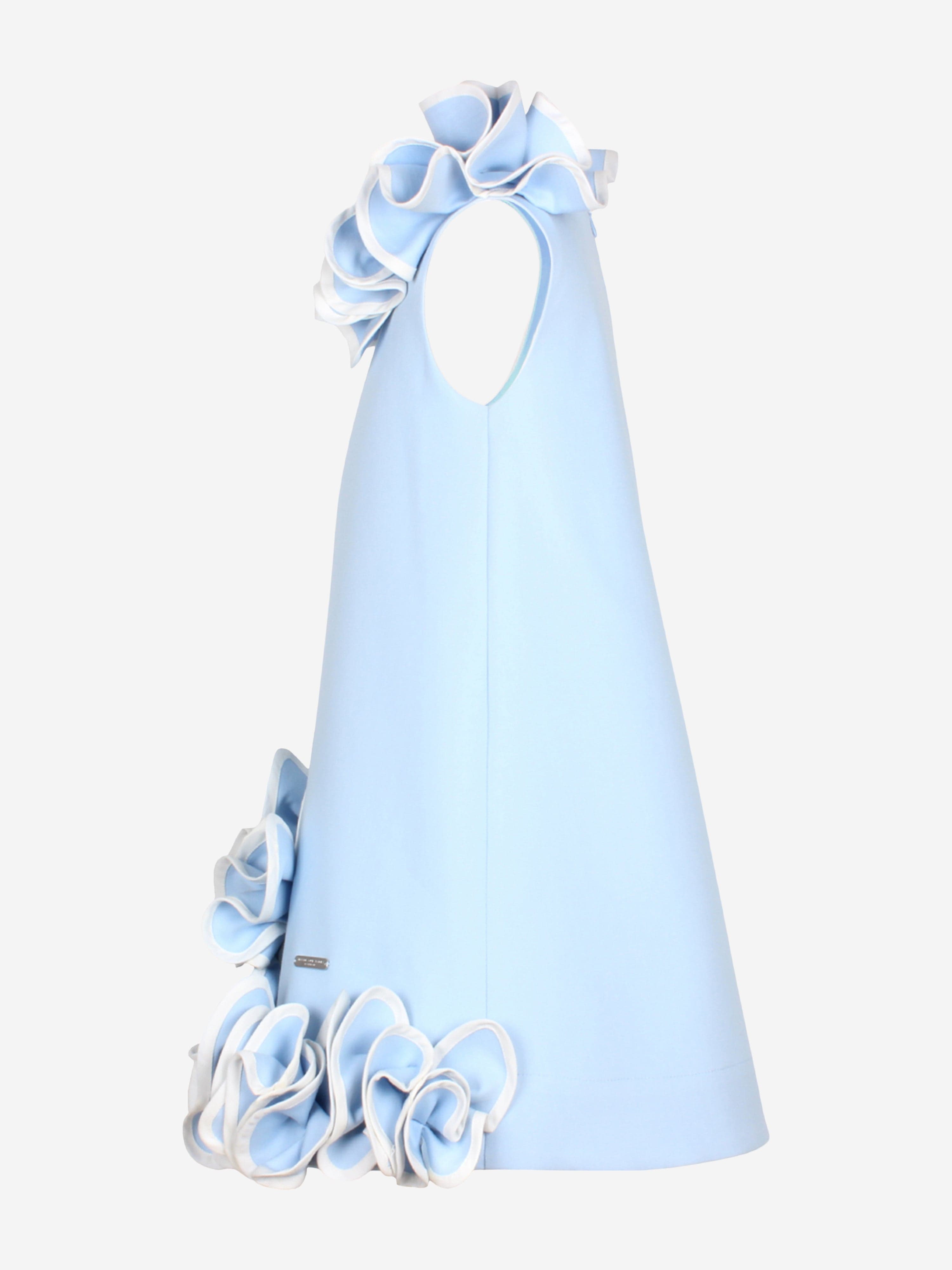Jessie And James Girls Blossoming Love Dress in Blue