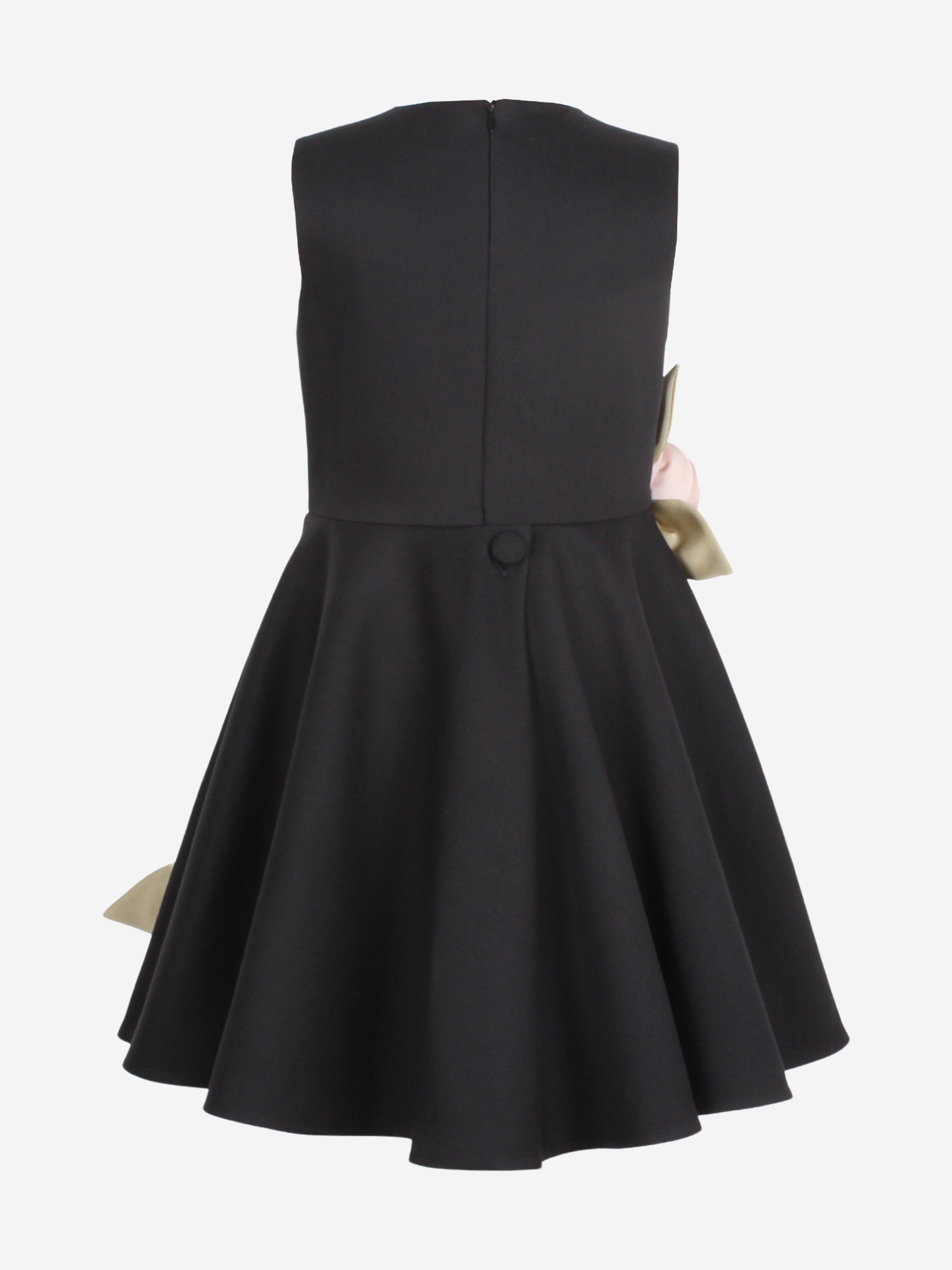 Jessie And James Girls Midsommer Dress in Black