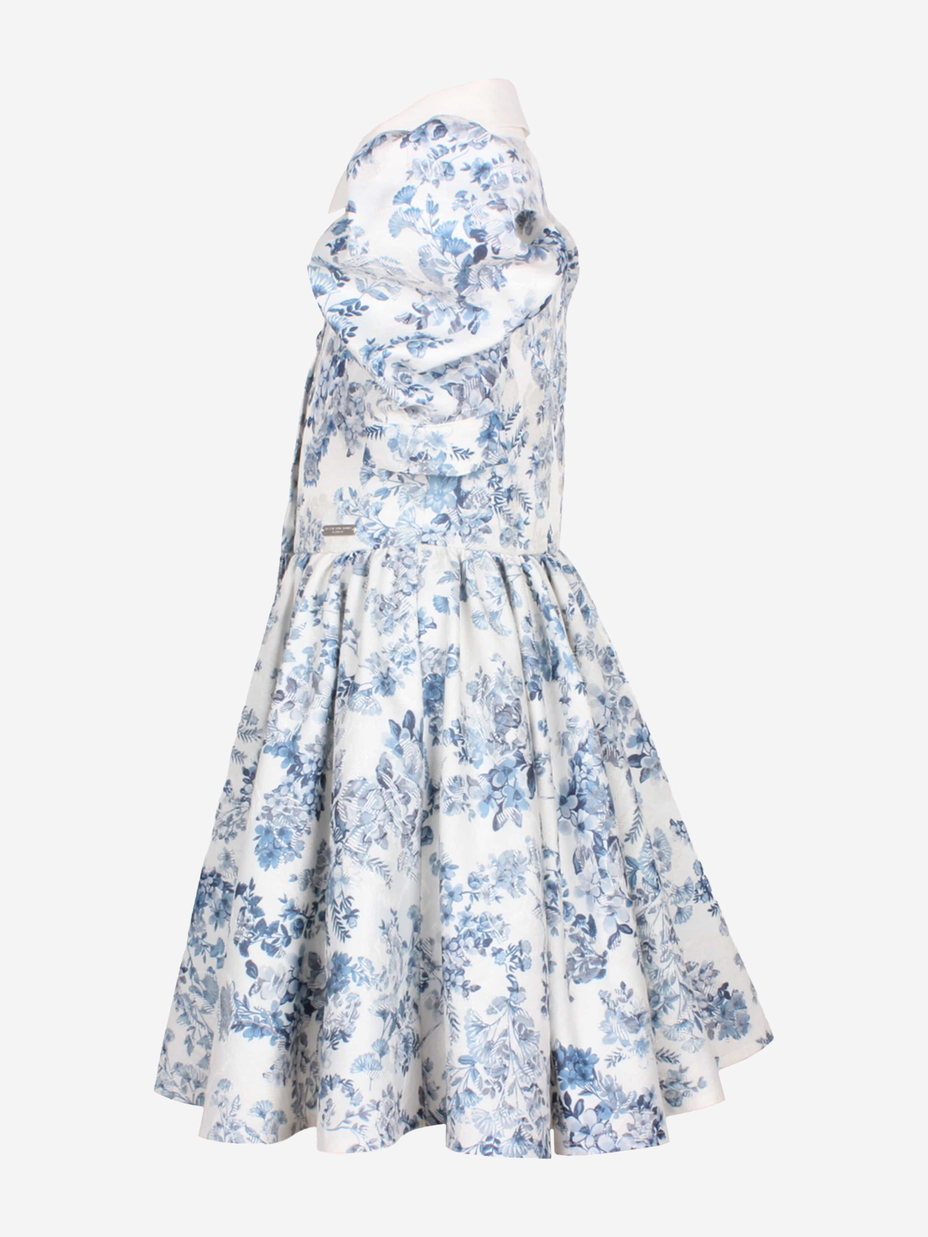 Jessie And James Girls Carousel Dress in Blue