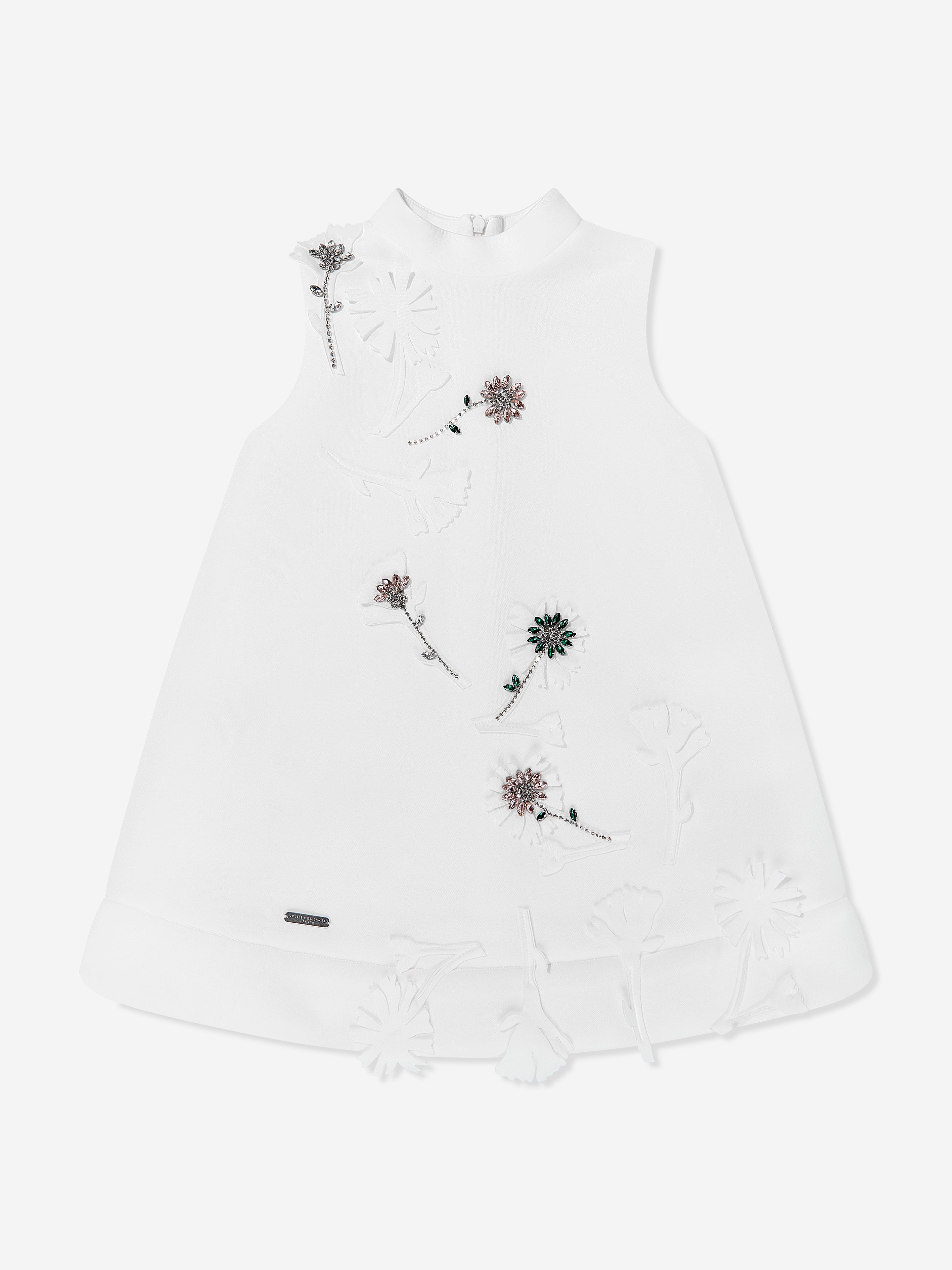 Jessie And James Girls Spring In Step Dress in White