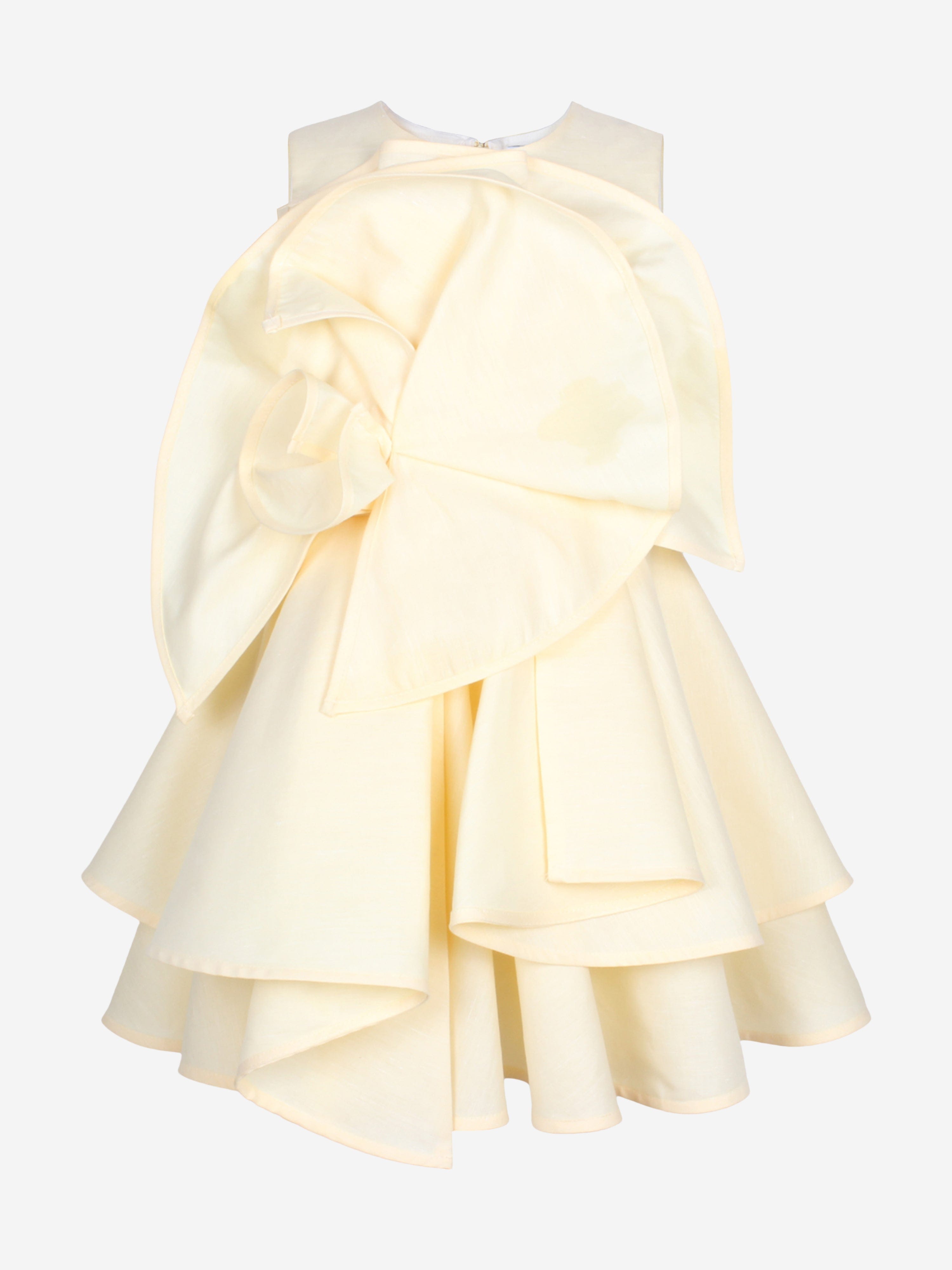 Jessie And James Girls Merry Go Round Dress in Yellow