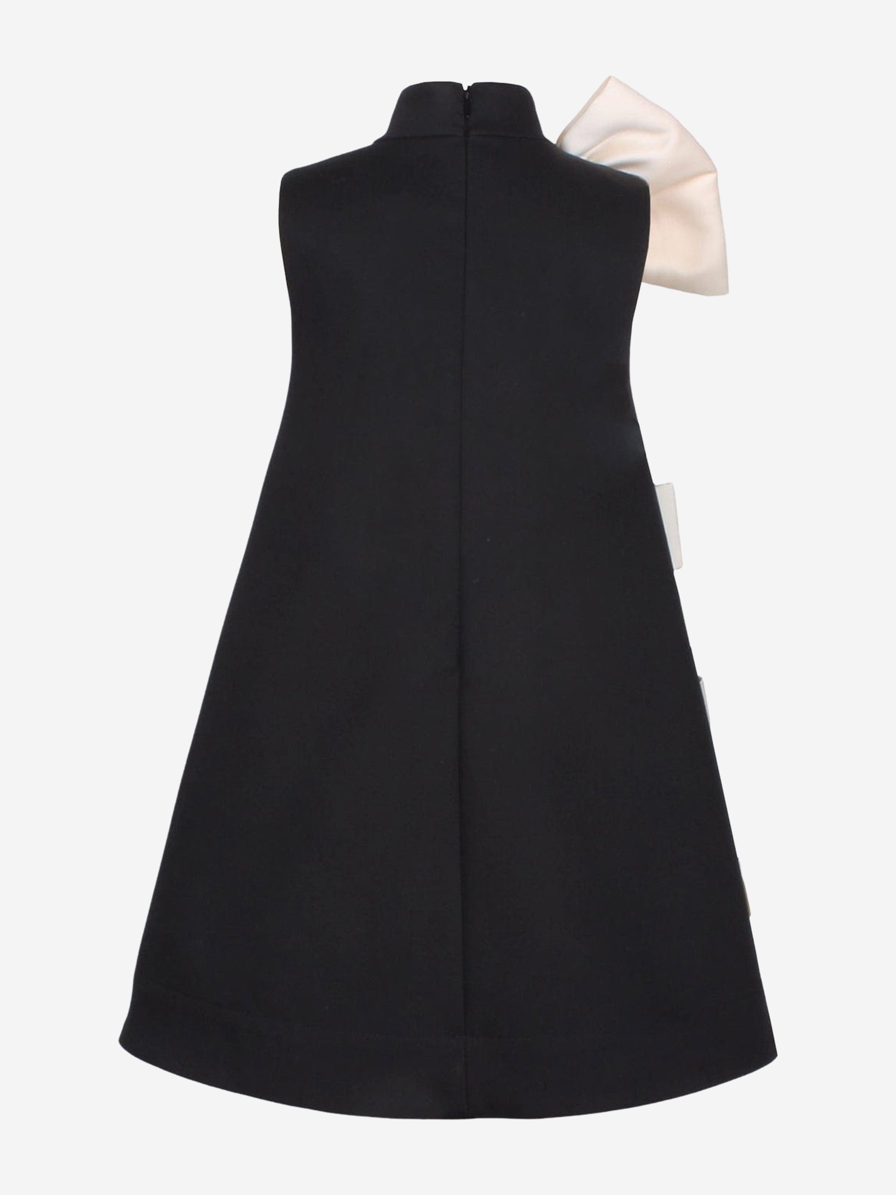 Jessie And James Girls Wrap Up Dress in Black