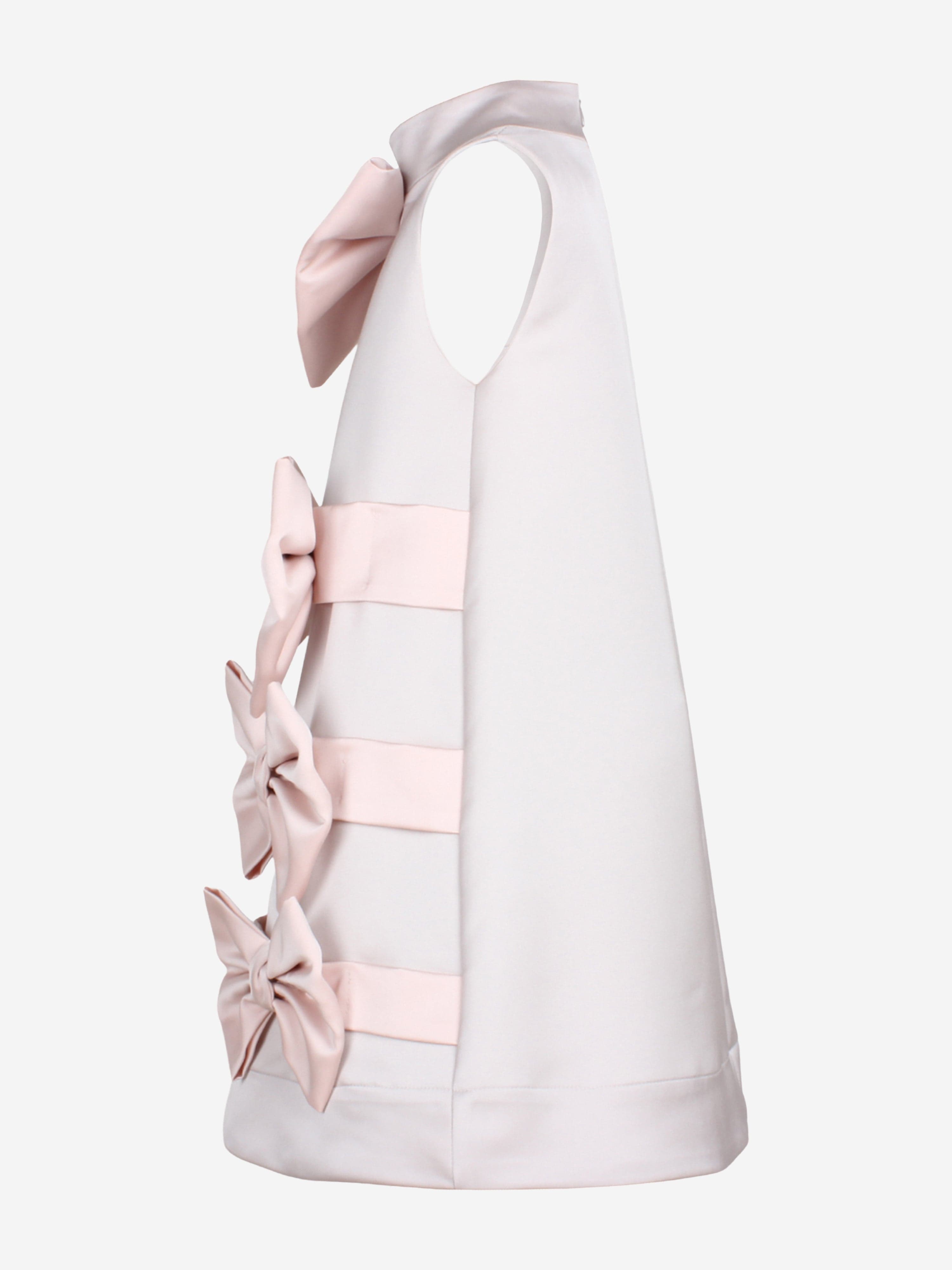 Jessie And James Girls Wrap Up Dress in Grey