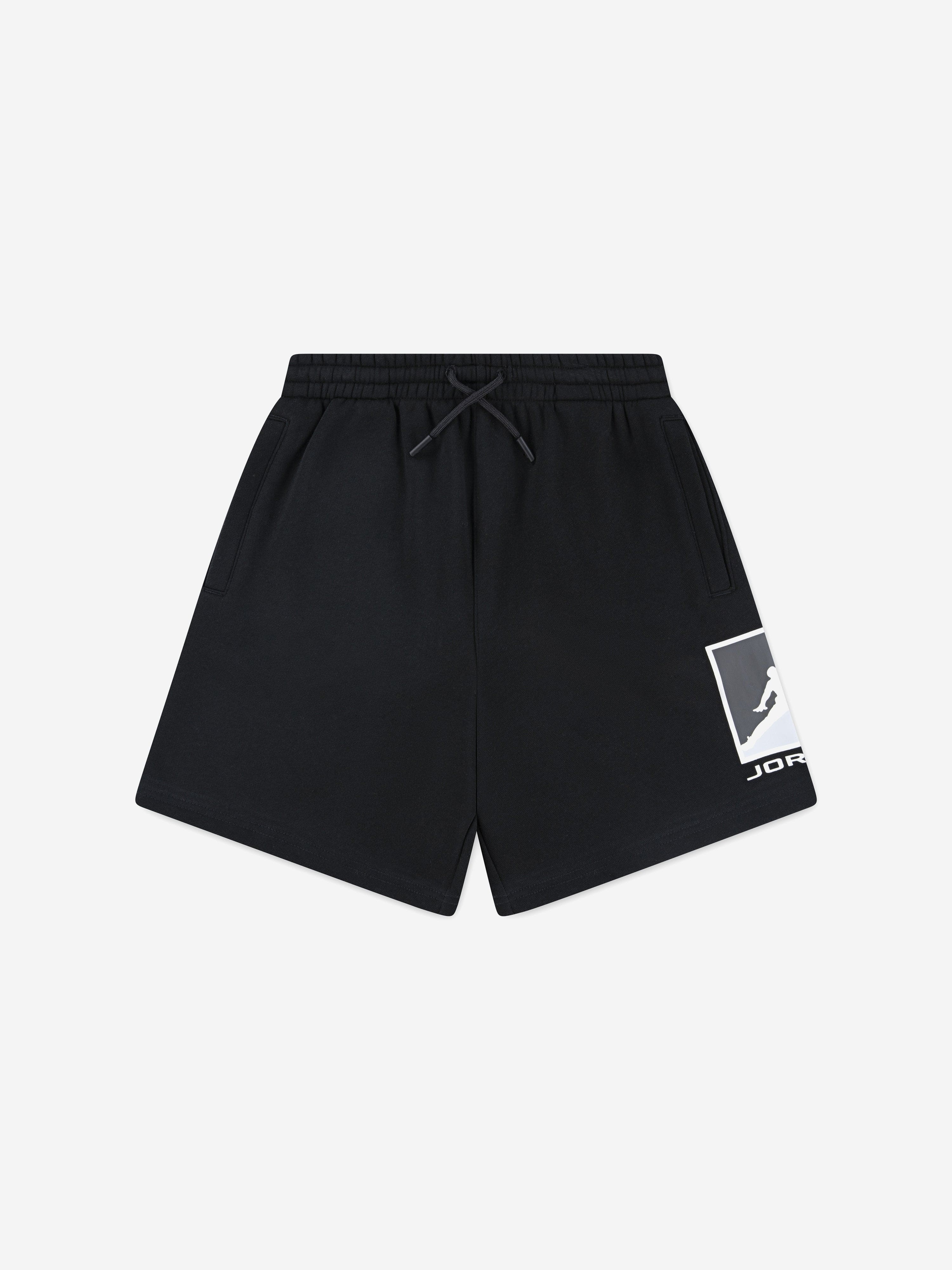 Jordan Boys MJ Essential Fleece HBR Shorts in Black