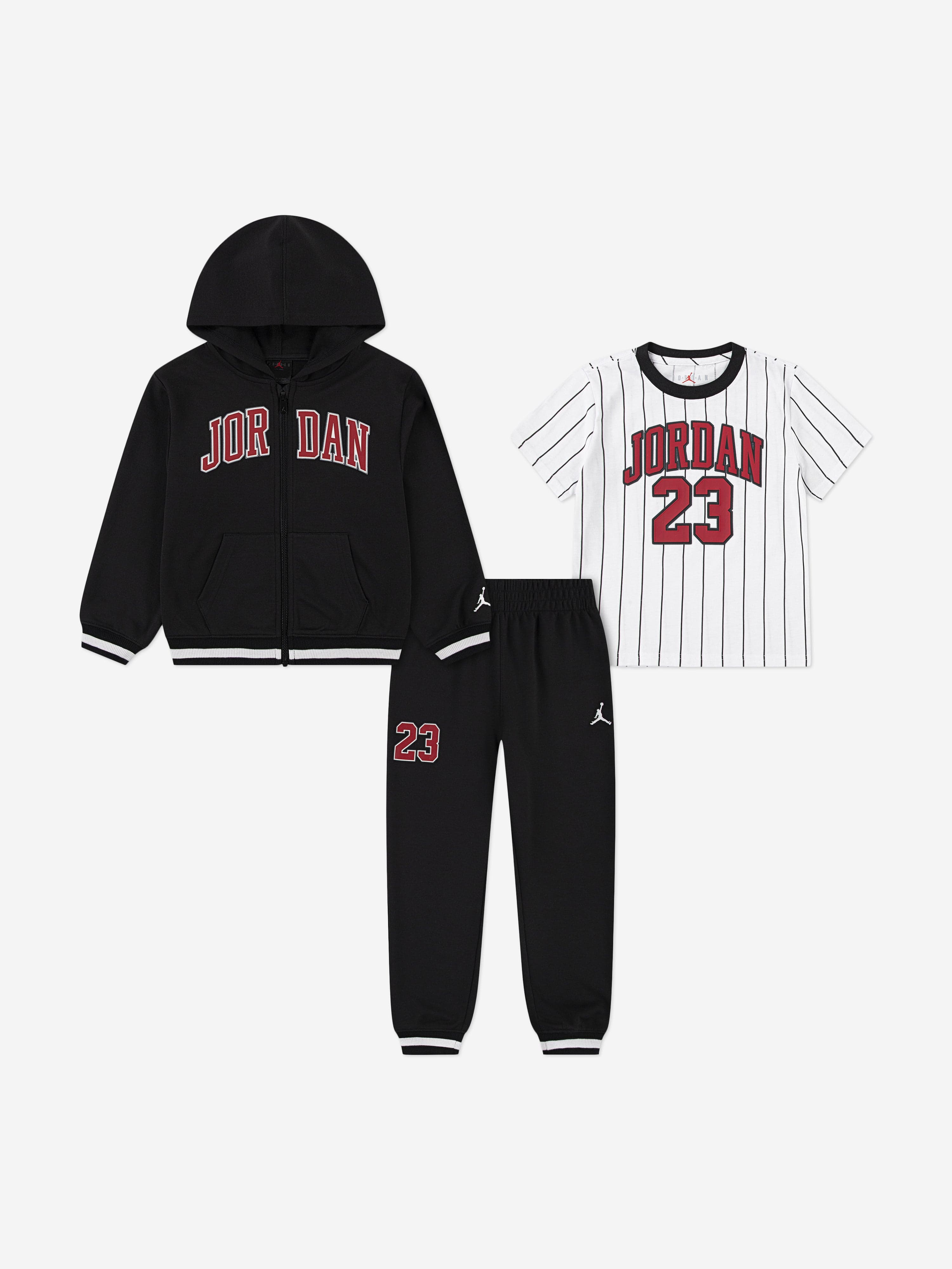 Jordan Kids MJ 23 FZ Tracksuit Set in Black