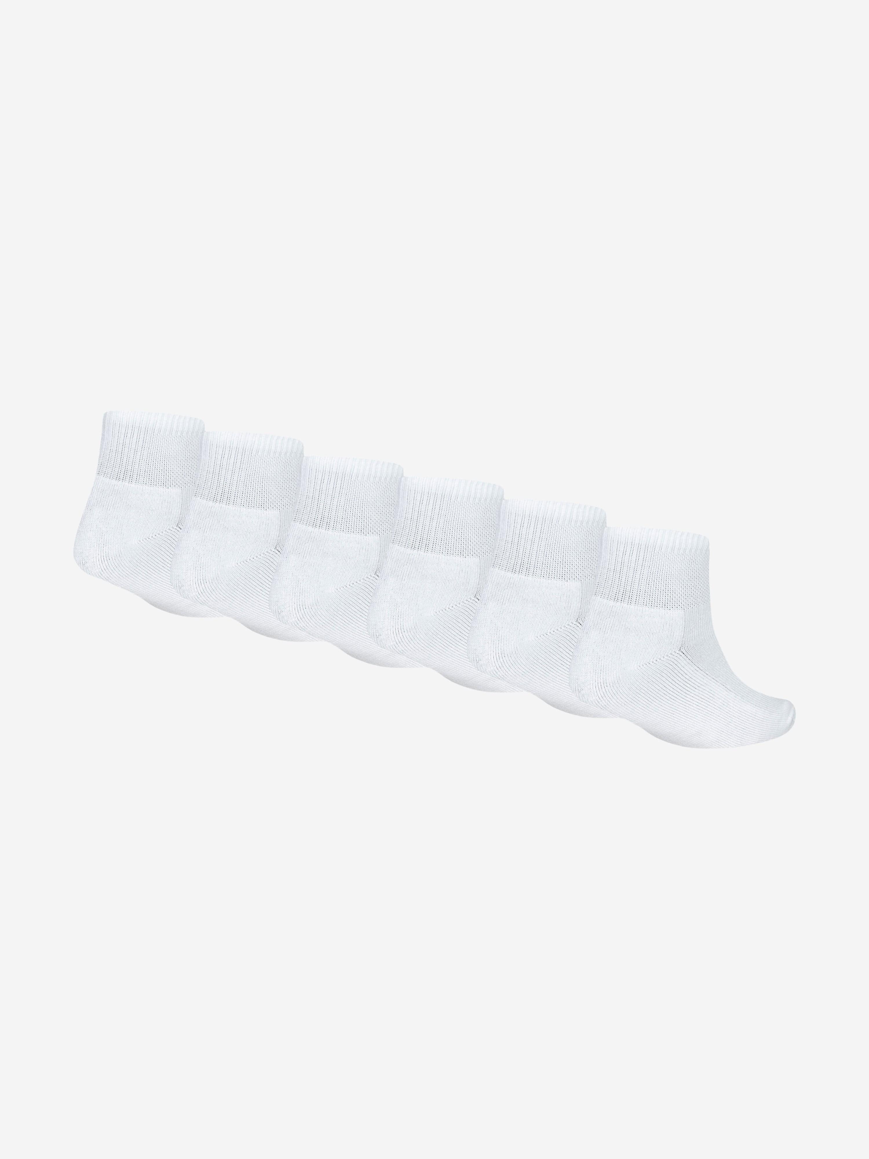Jordan Kids Everyday Essentials 6 Pack Ankle Socks Set in White