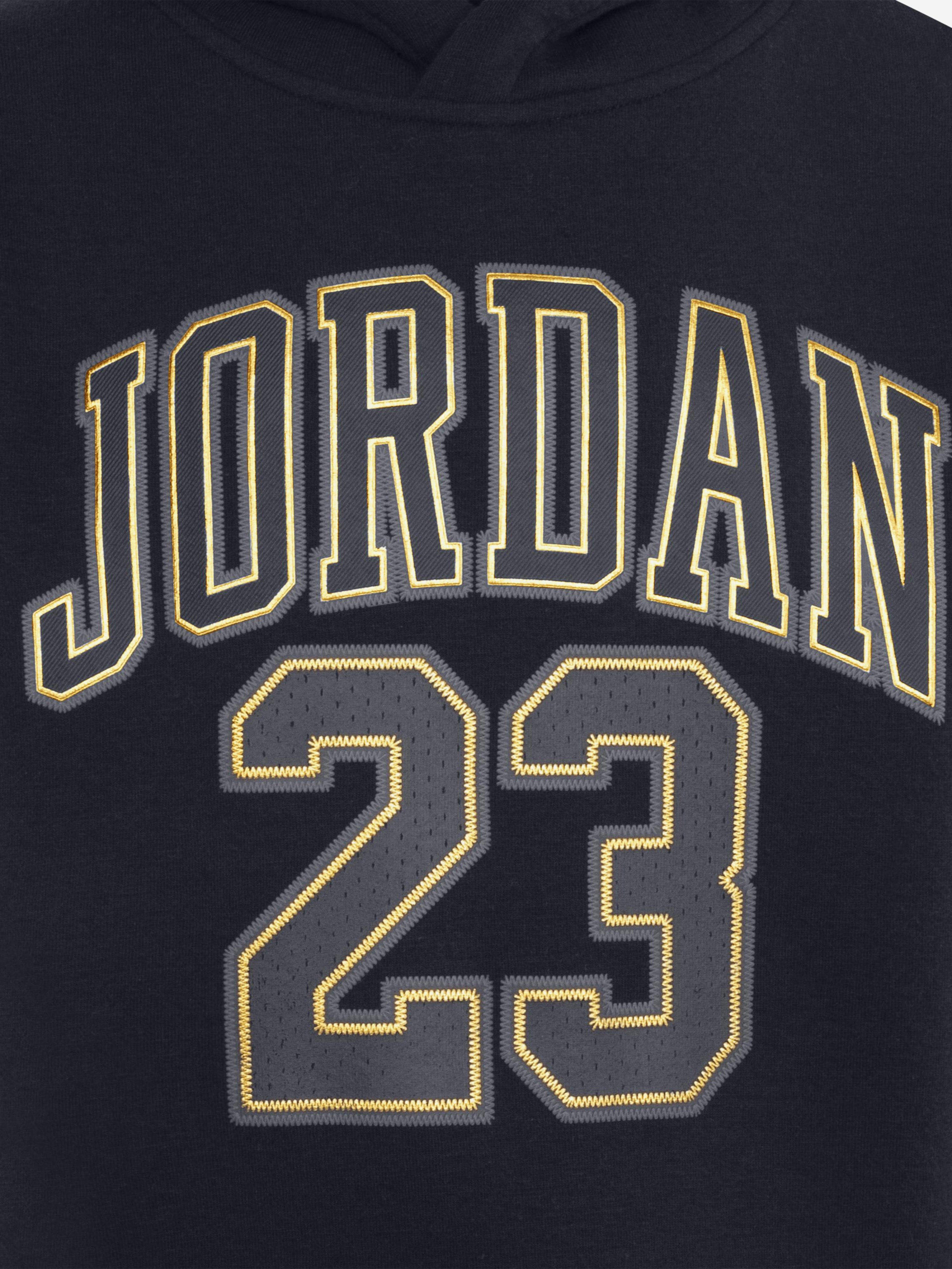 Jordan Kids HBR Fleece PO Hoodie in Black