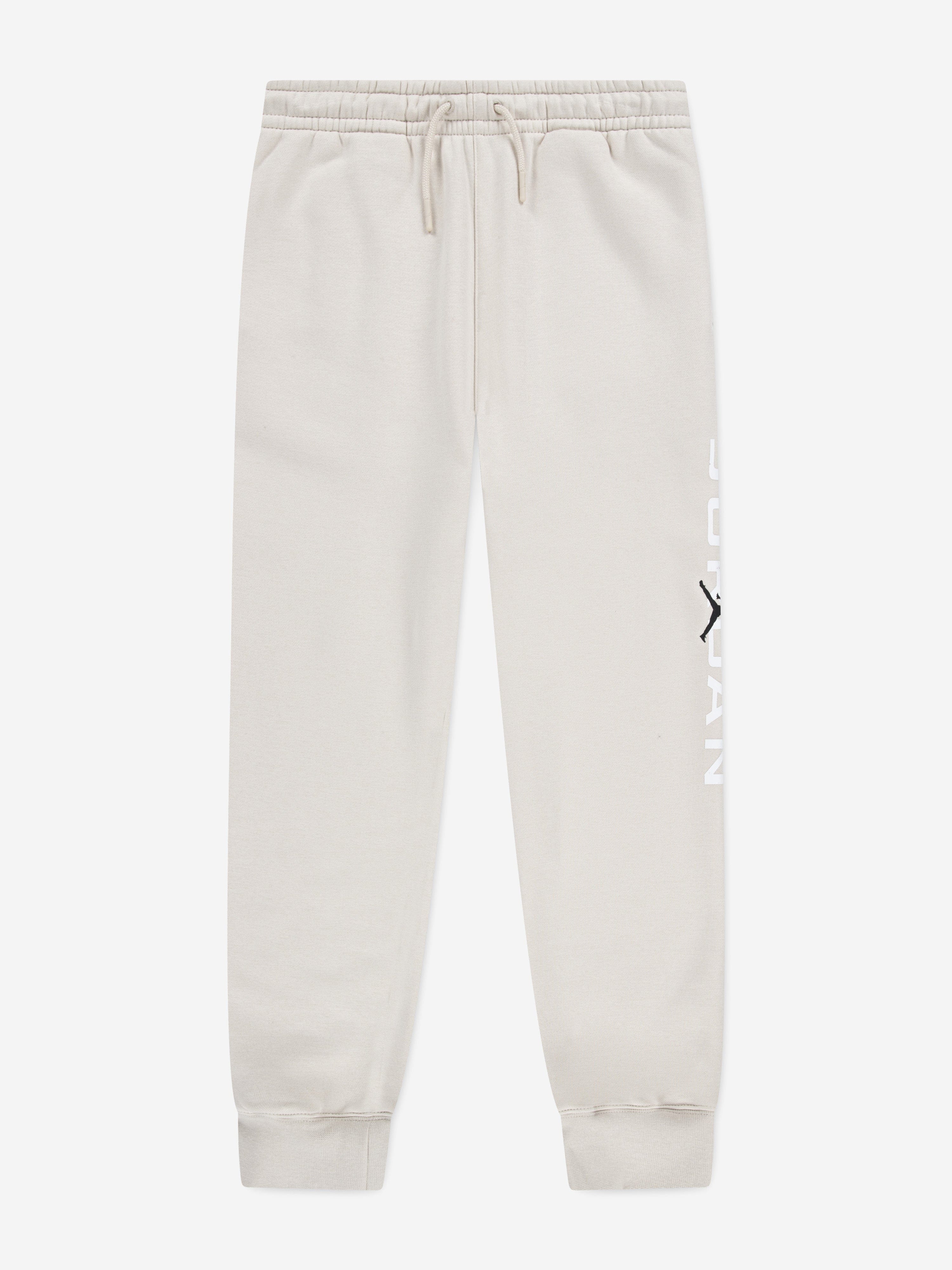 Jordan Boys MJ Stretch HBR Fleece Joggers in Beige