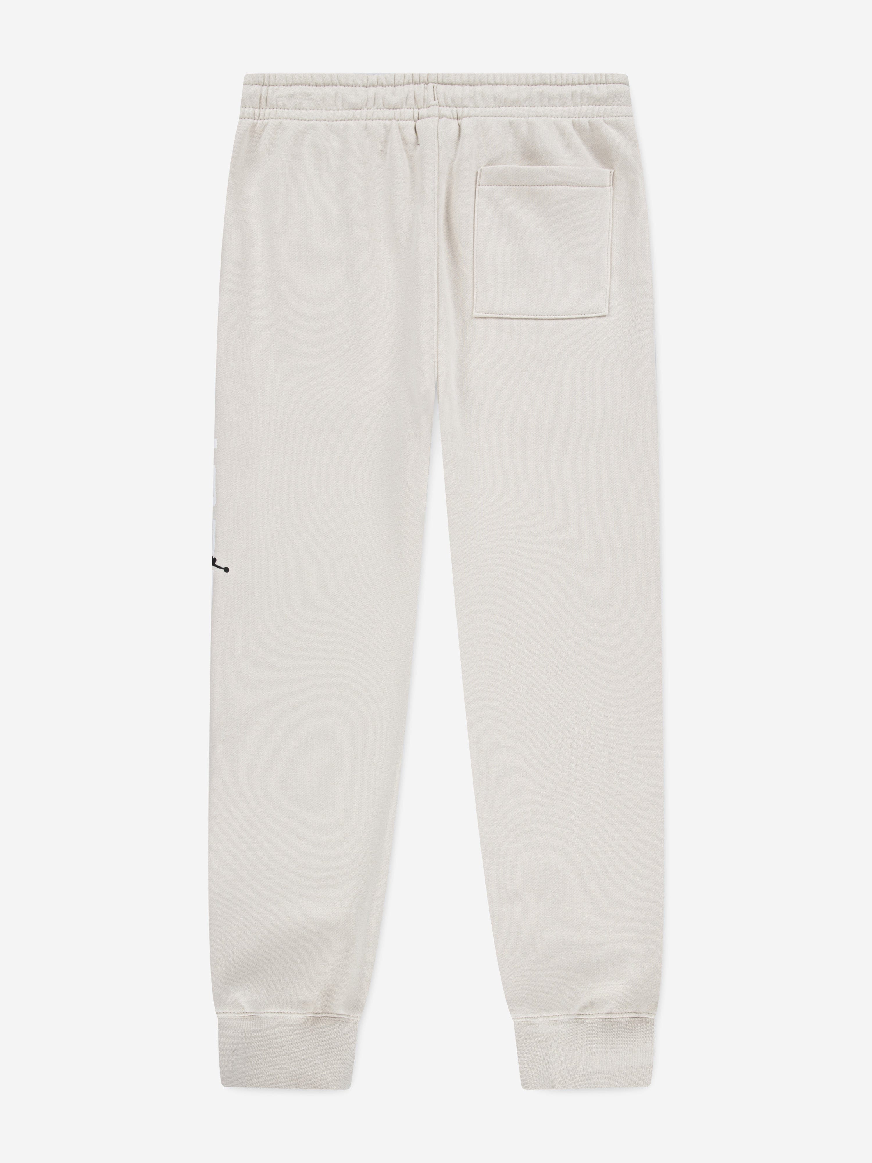 Jordan Boys MJ Stretch HBR Fleece Joggers in Beige
