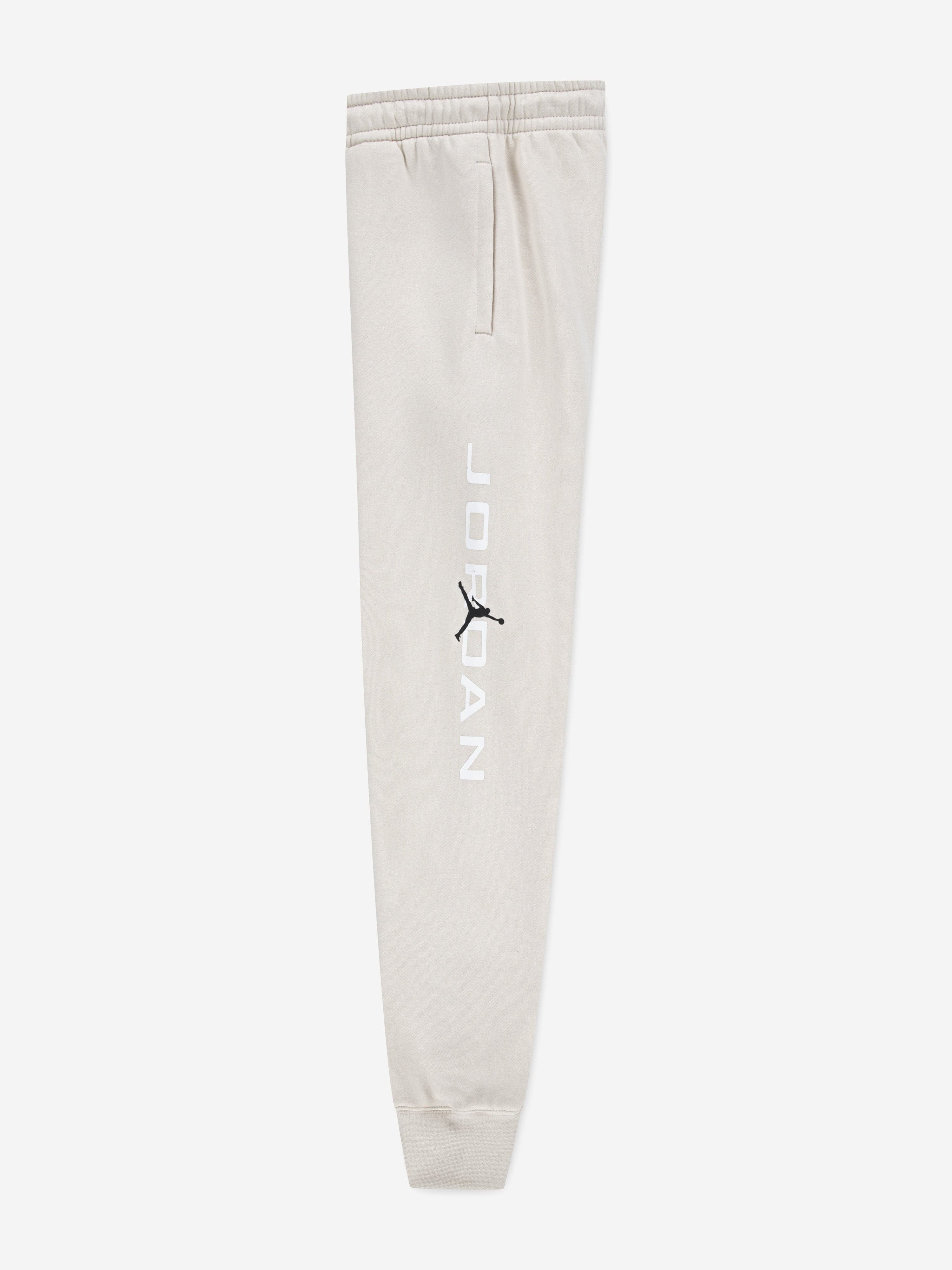 Jordan Boys MJ Stretch HBR Fleece Joggers in Beige