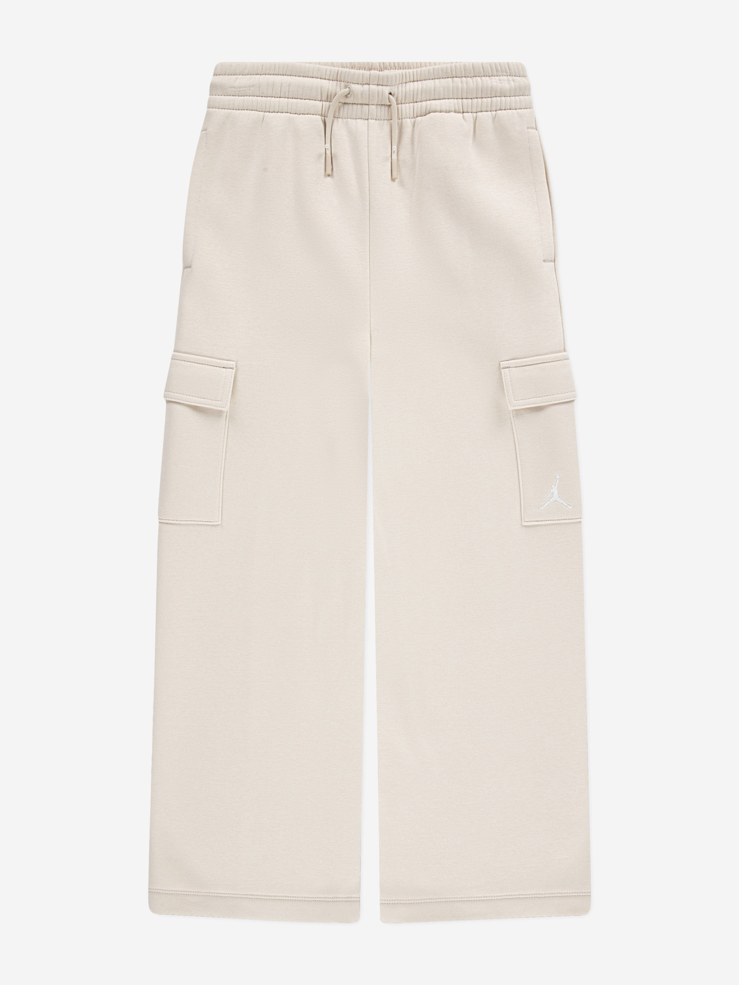 Jordan Girls MJ Brooklyn Fleece Cargo Pants in Beige