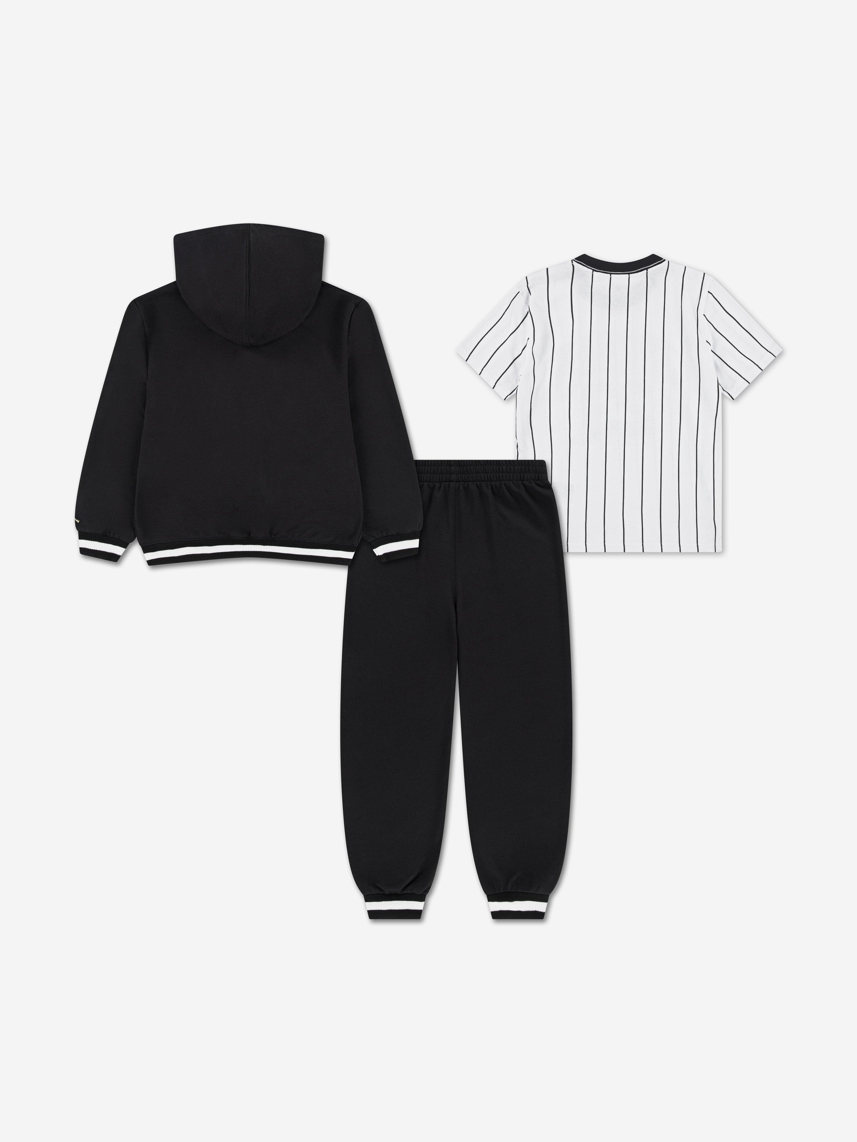 Jordan Boys MJ Jersey FZ FT Tracksuit Set in Black