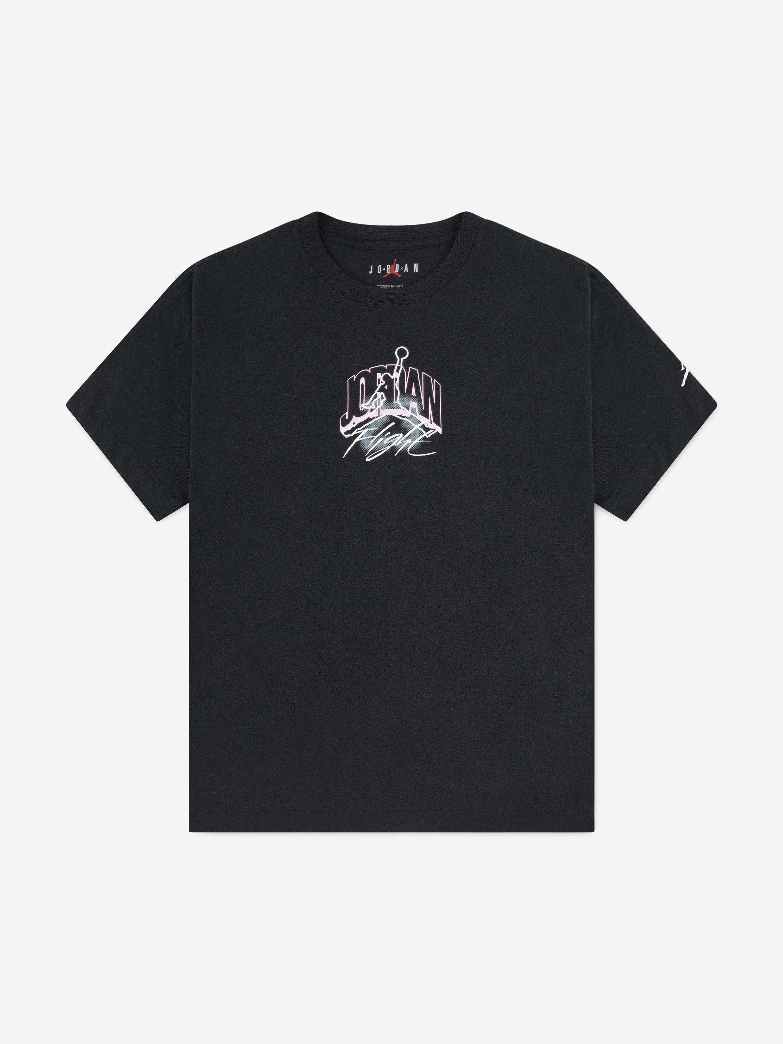 Jordan Girls MJ Back Stretch T-Shirt in Black