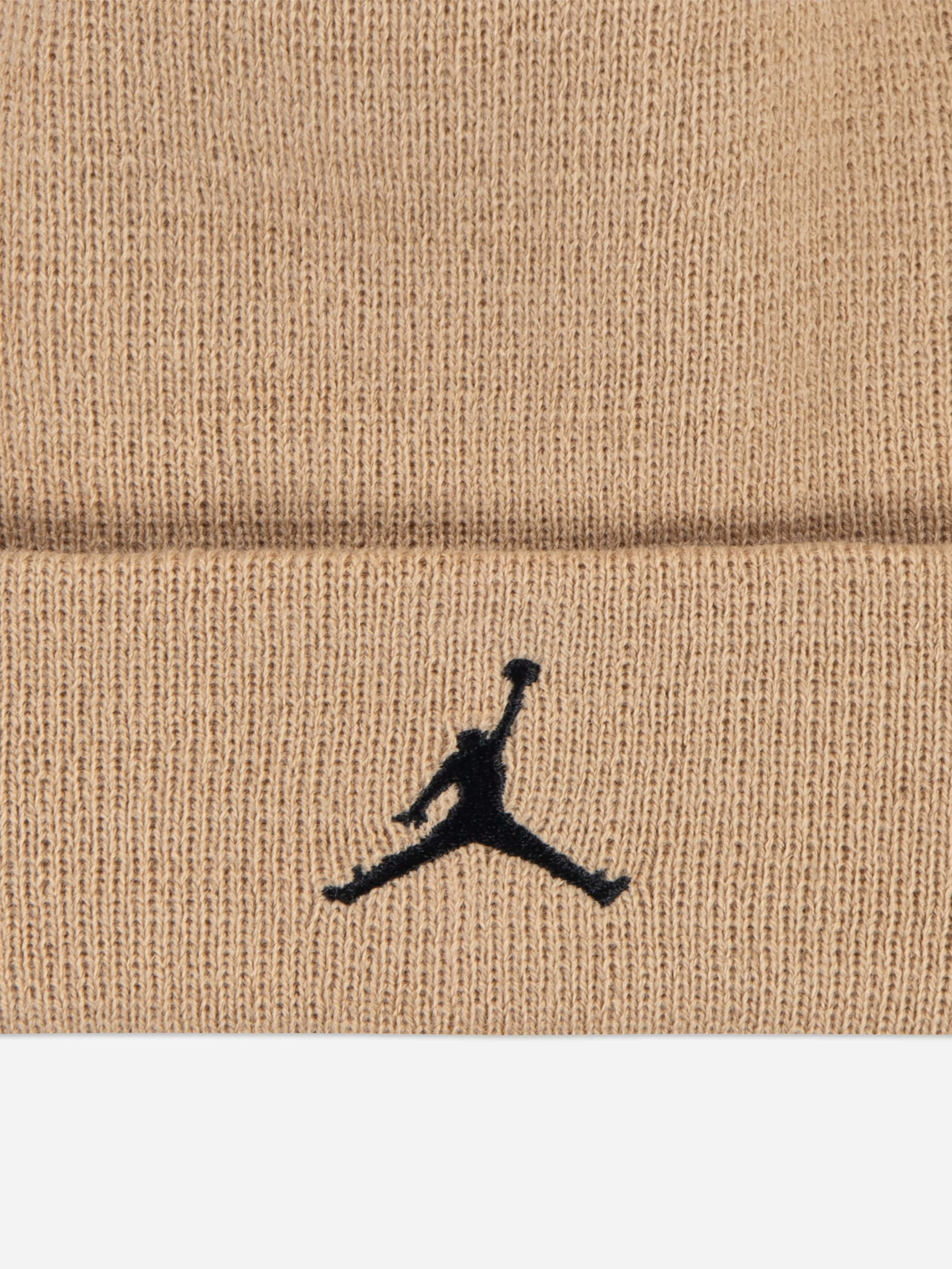 Jordan Kids Essentials Beanie Set in Beige