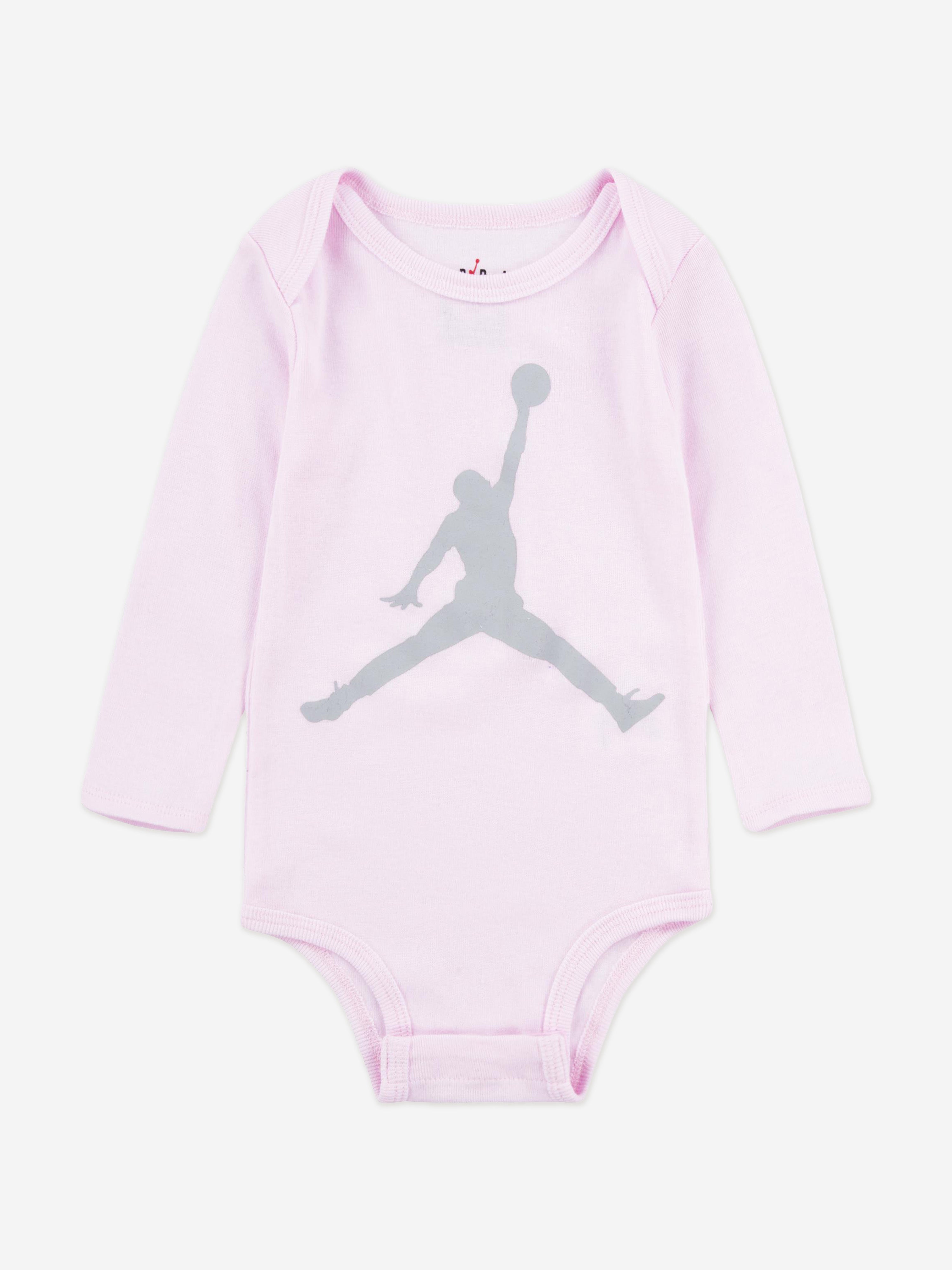 Jordan Baby Girls Jumpman Bodysuit Gift Set in Pink
