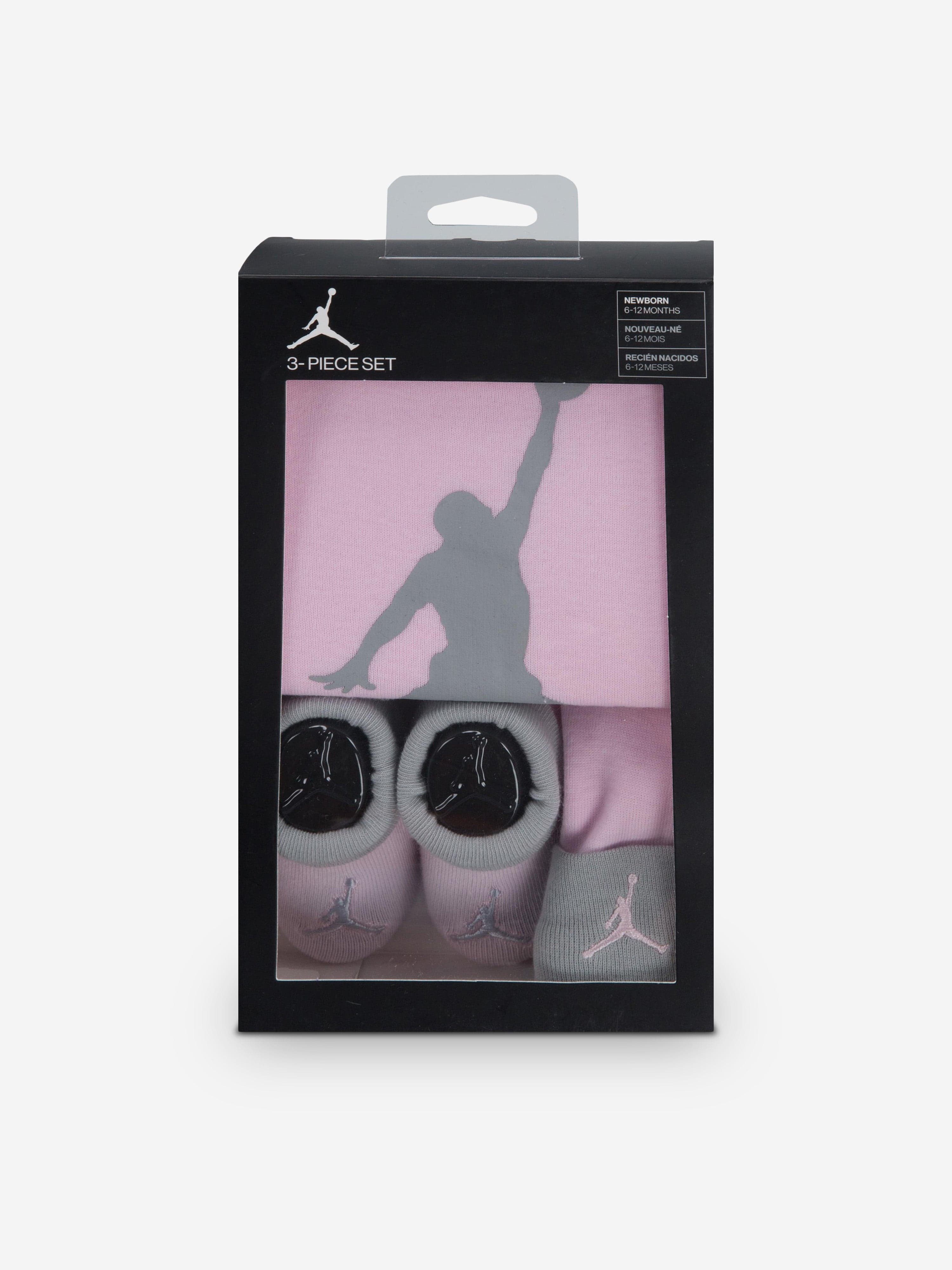 Jordan Baby Girls Jumpman Bodysuit Gift Set in Pink