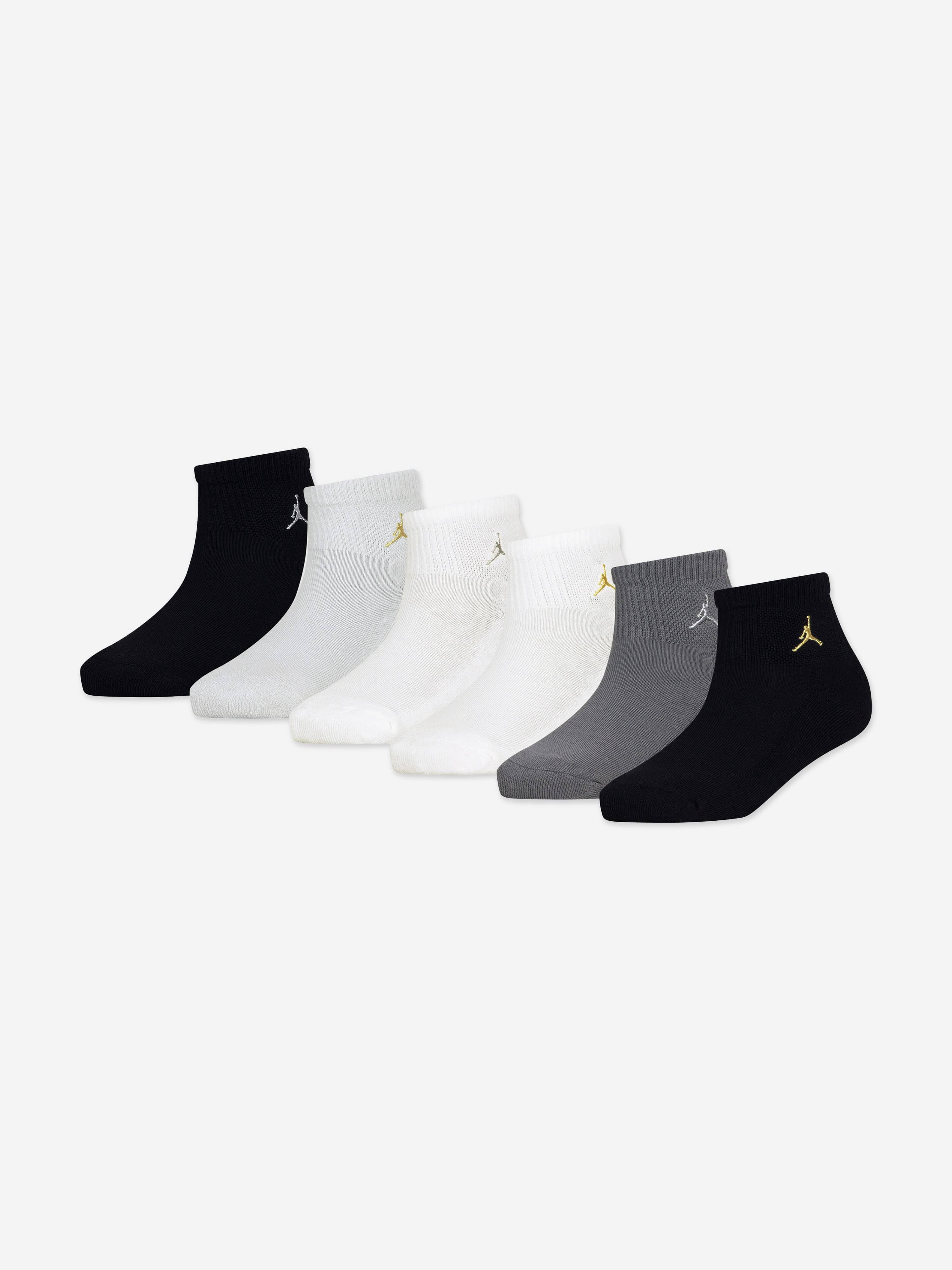 Jordan Kids Everyday Essentials 6 Pack Socks Set in Grey
