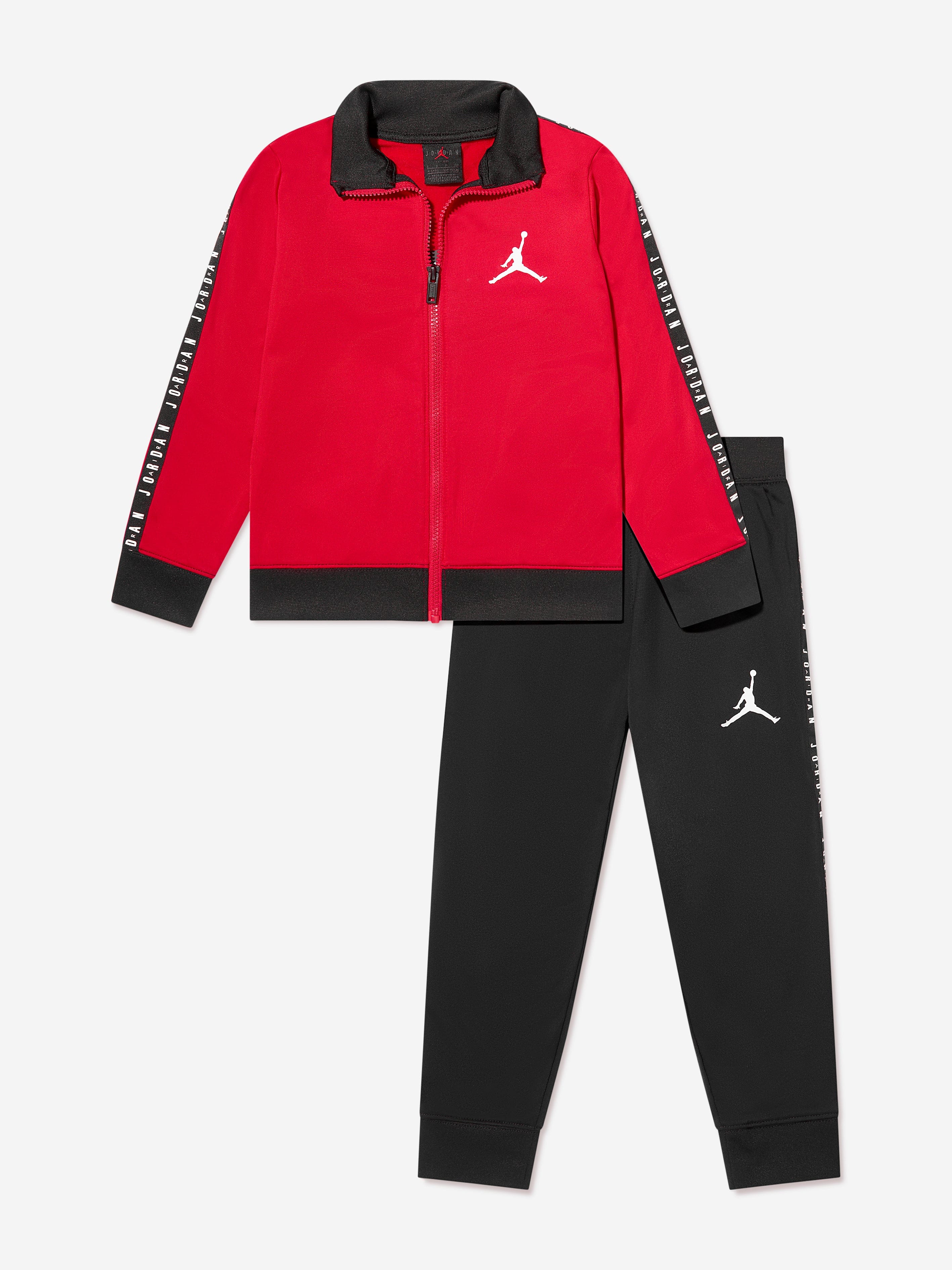 Jordan Boys Air Jordan Tricot Tracksuit in Red