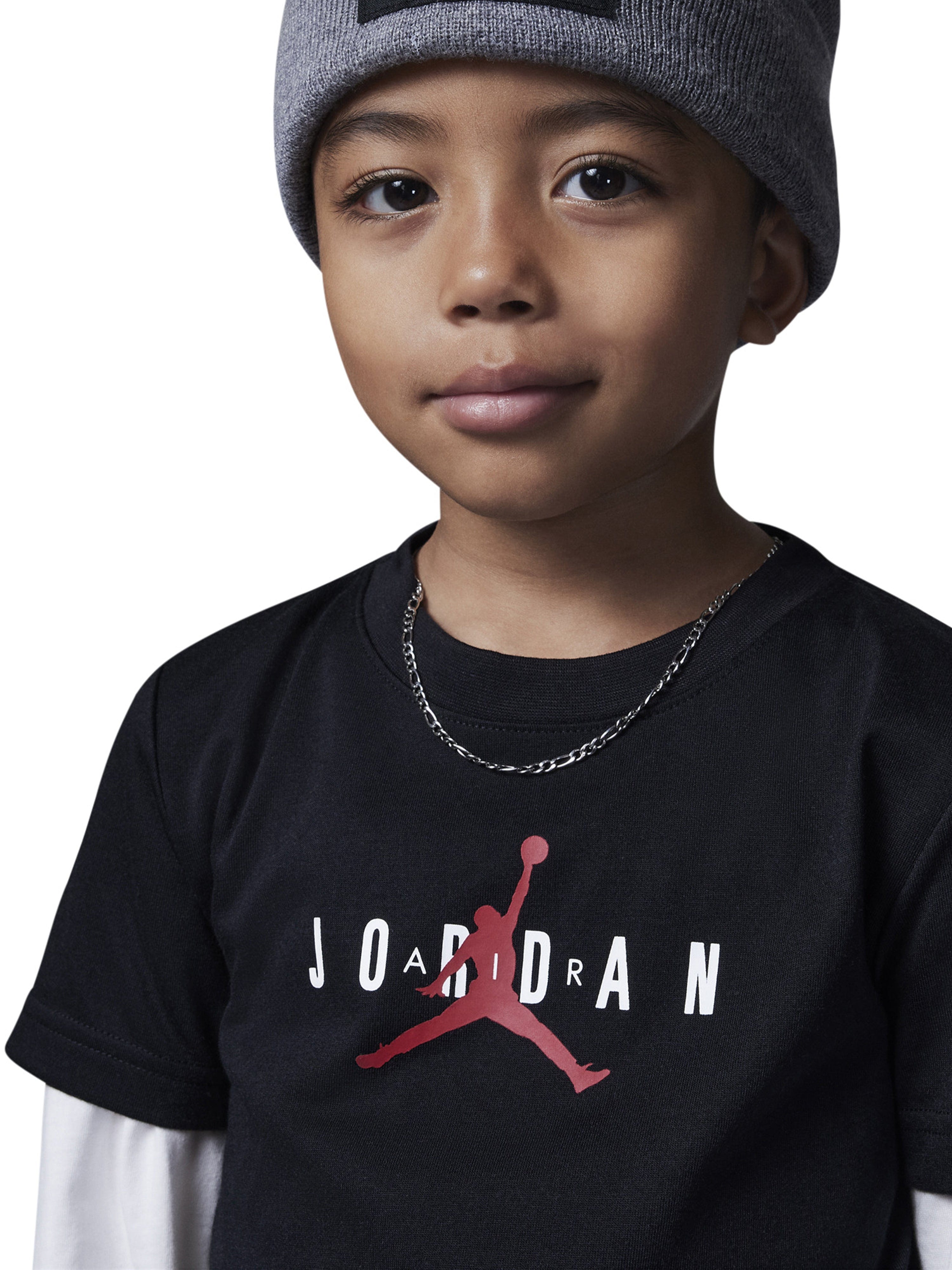 Jordan Kids Jumpman Sustainable Graphic T-Shirt in Black