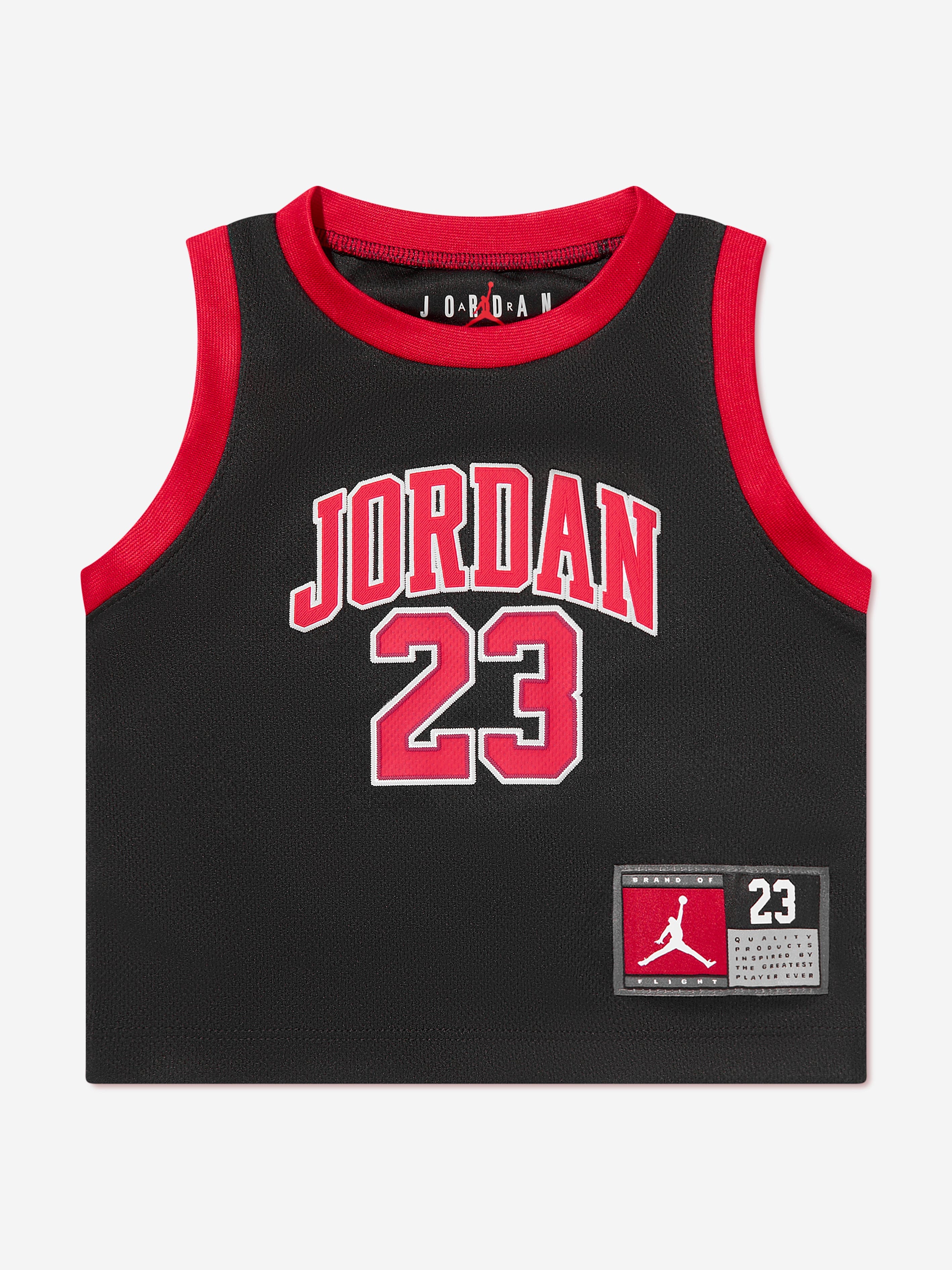 Jordan Boys 23 Jersey Short Set in Black