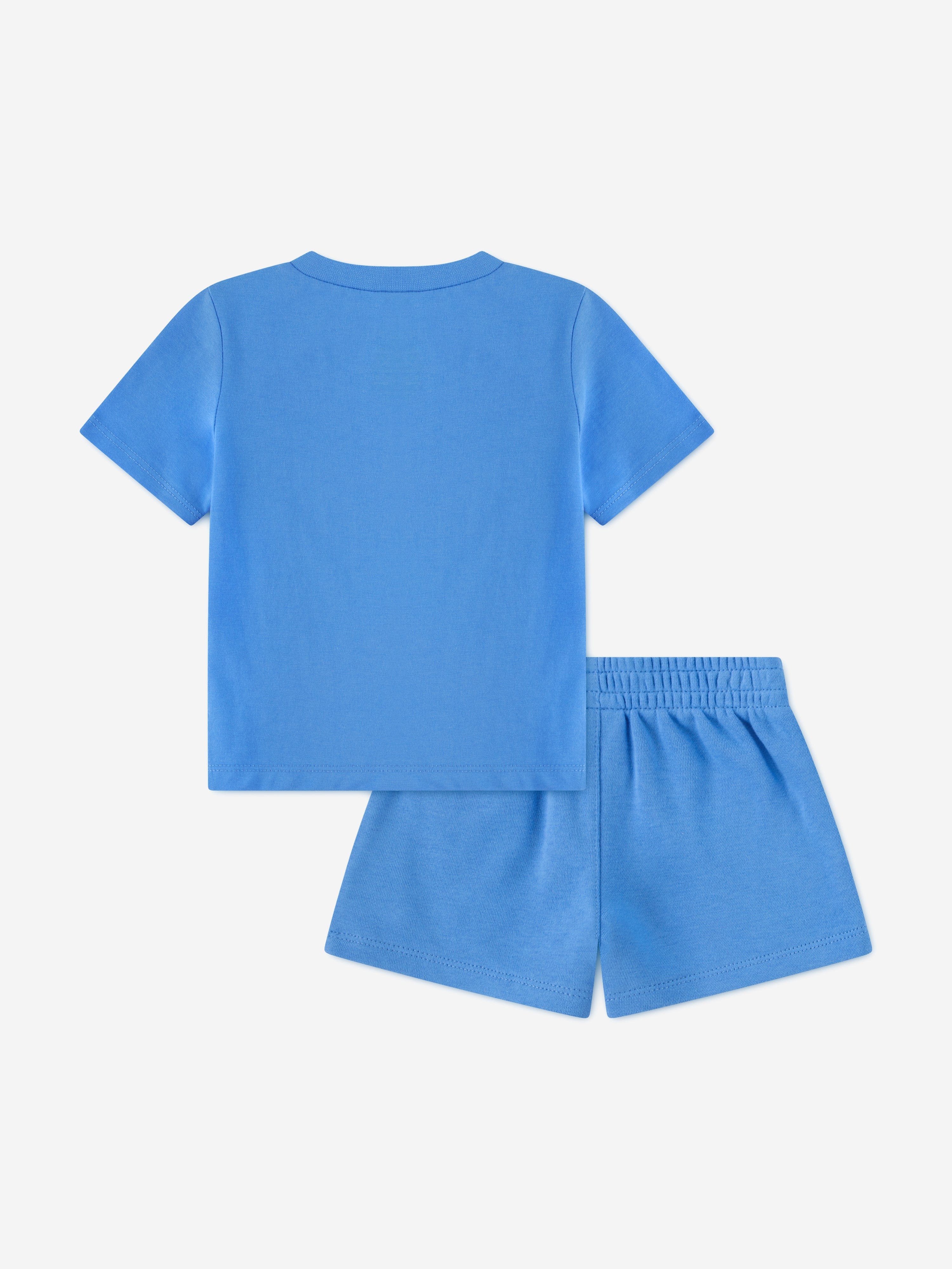 Jordan Baby Boys MJ Brooklyn Essential Fleece Short Set in Blue