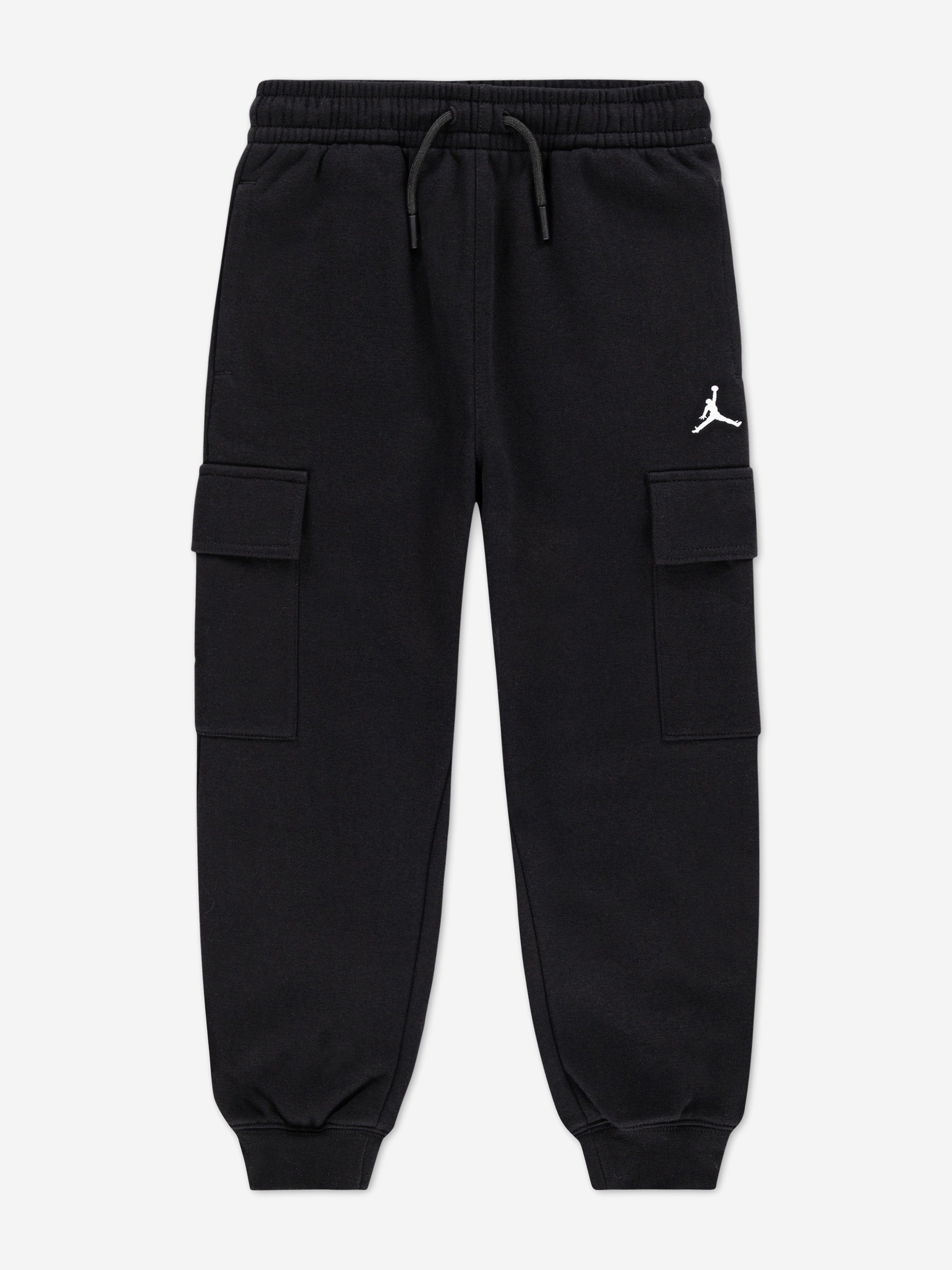 Jordan Boys My Brooklyn Essential Fleece Cargo Pants in Black