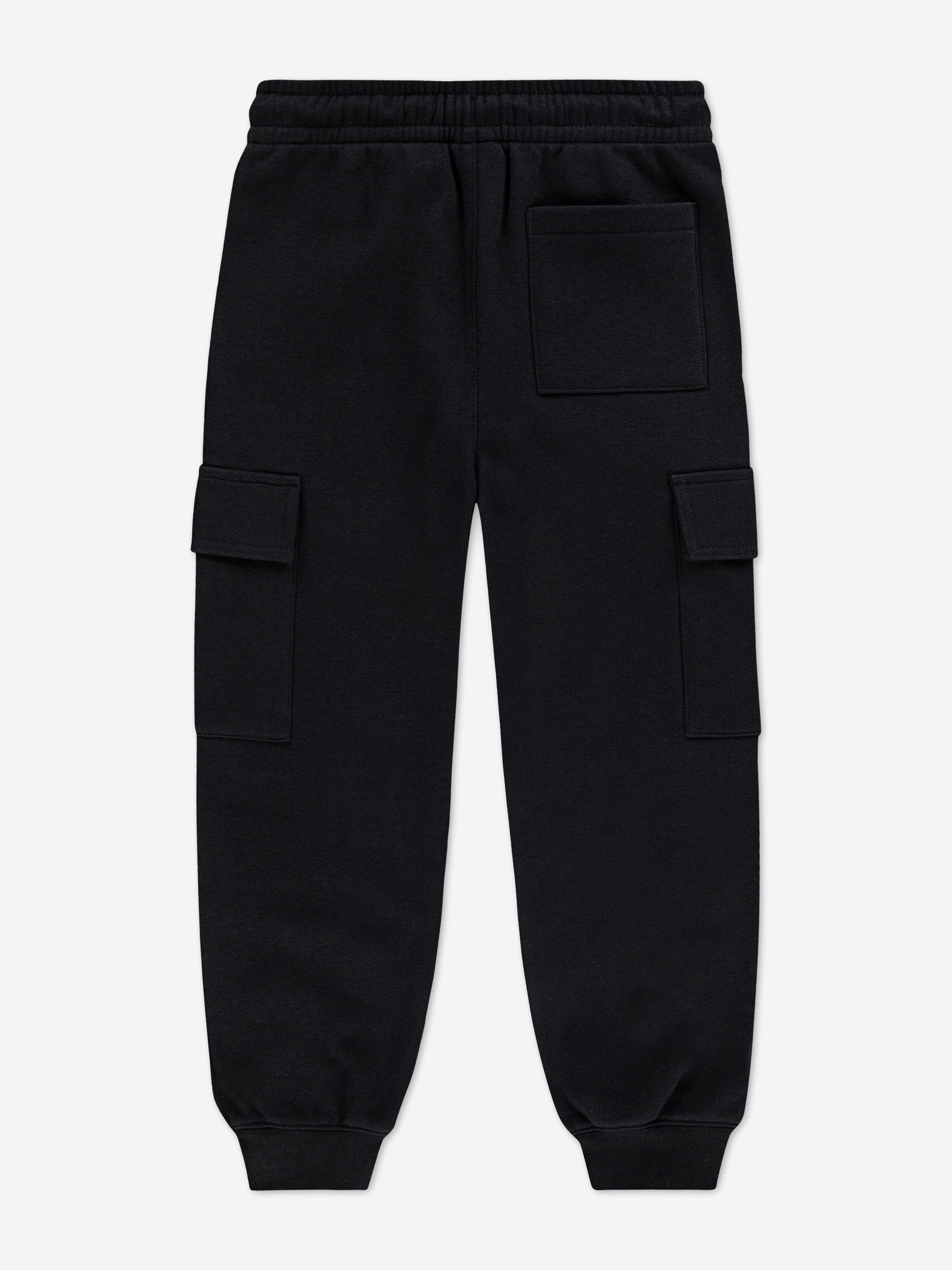 Jordan Boys My Brooklyn Essential Fleece Cargo Pants in Black