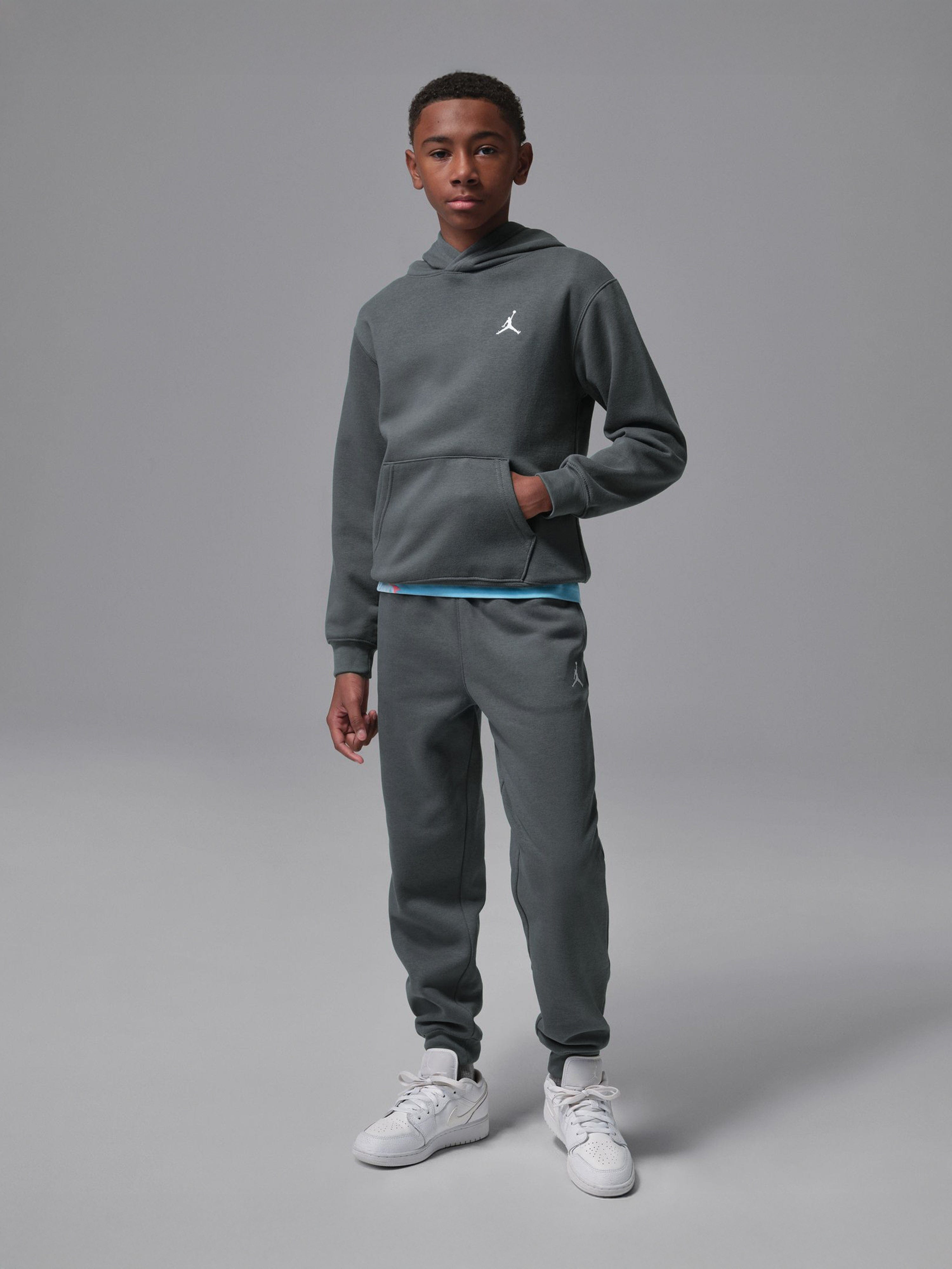 Jordan Boys MJ Brooklyn Fleece Joggers in Grey