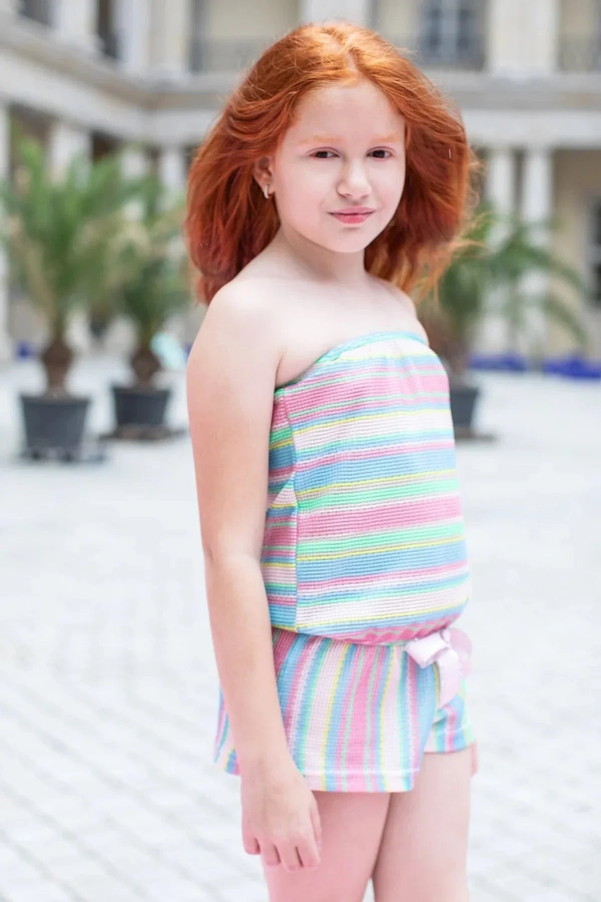 Nessi Byrd Girls Jeannie Playsuit in Multicolour