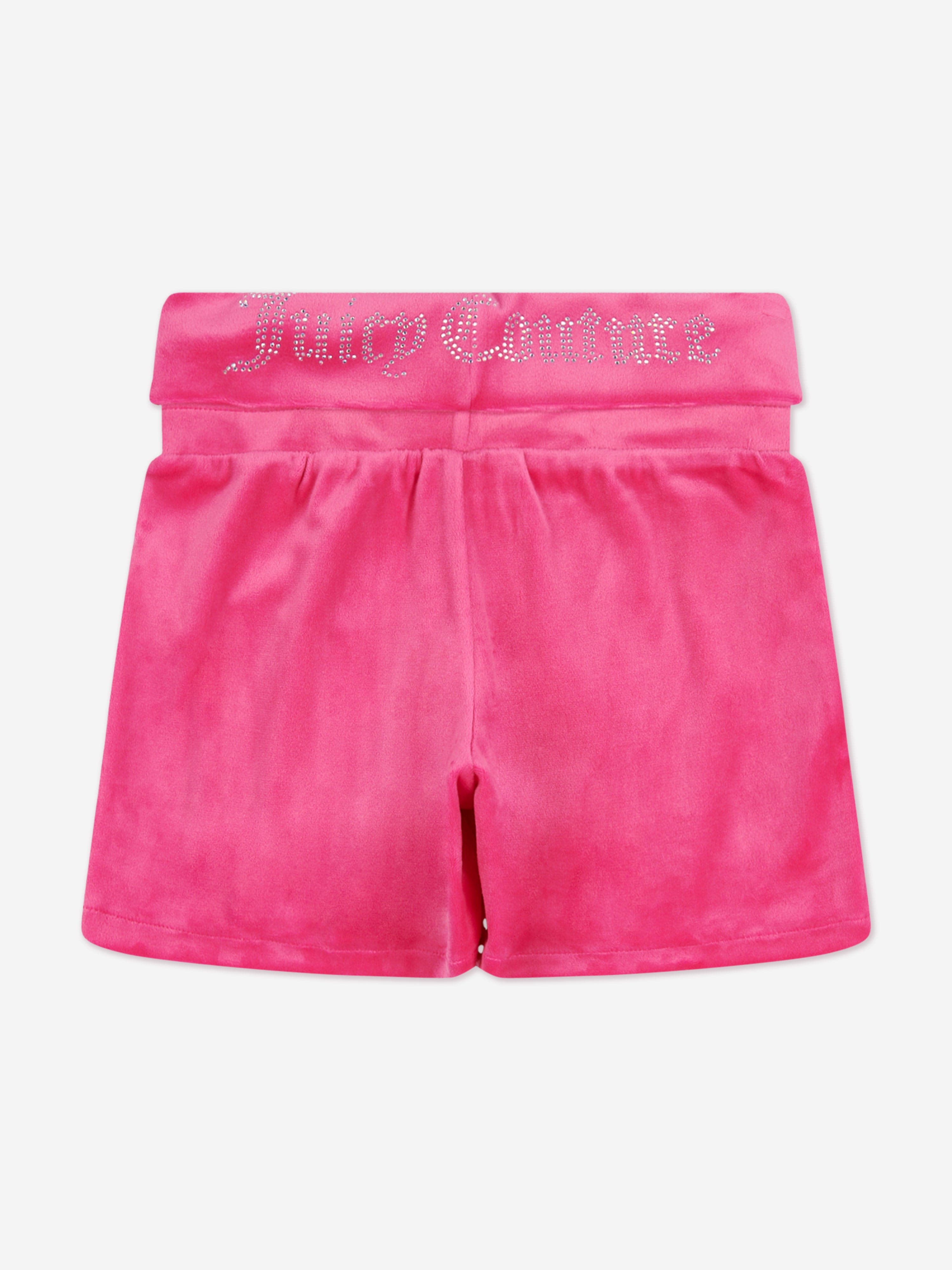 Girls Fold Over Waist Shorts in Pink