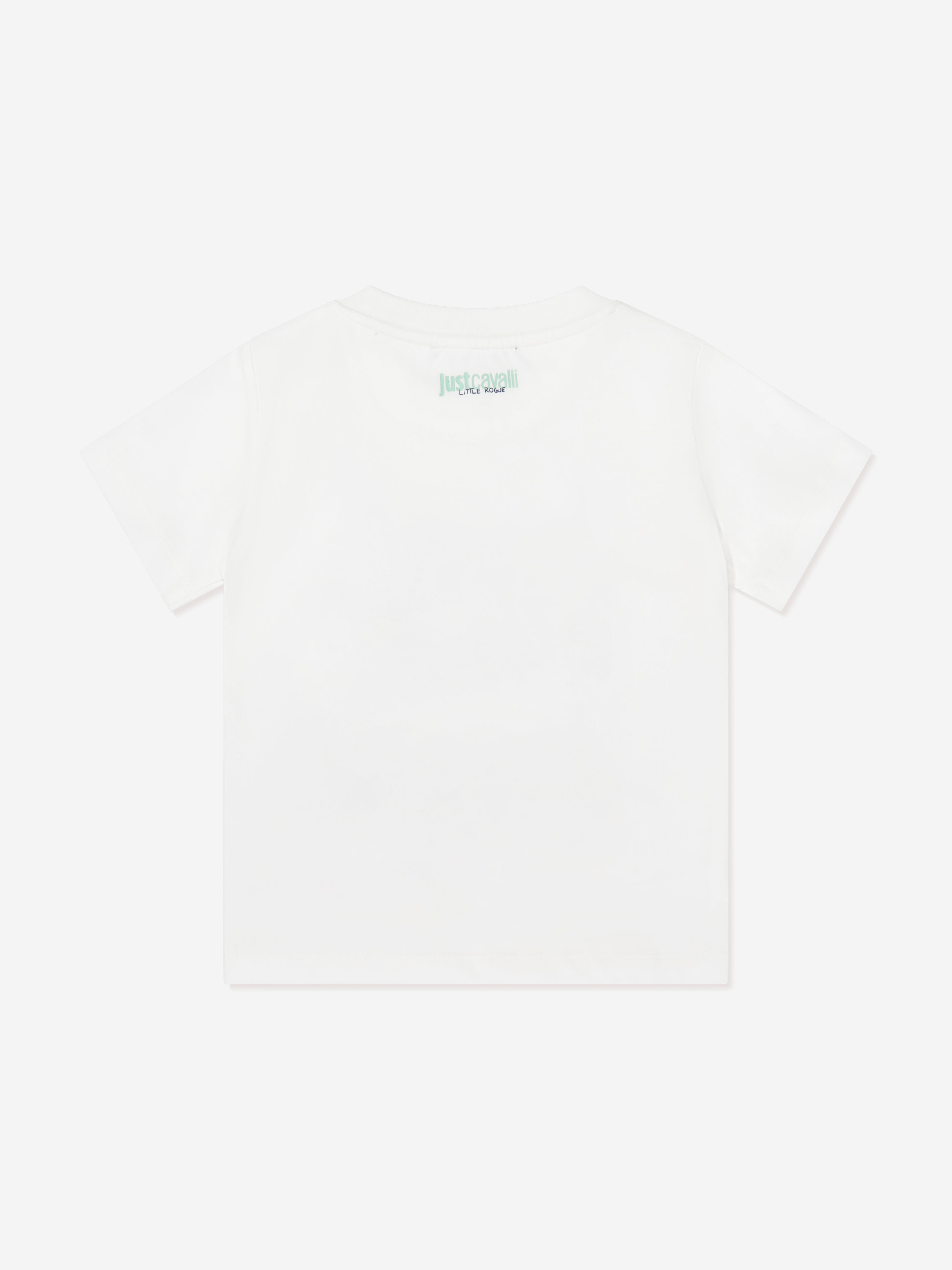 Just Cavalli Kids Chakia Logo T-Shirt in Ivory
