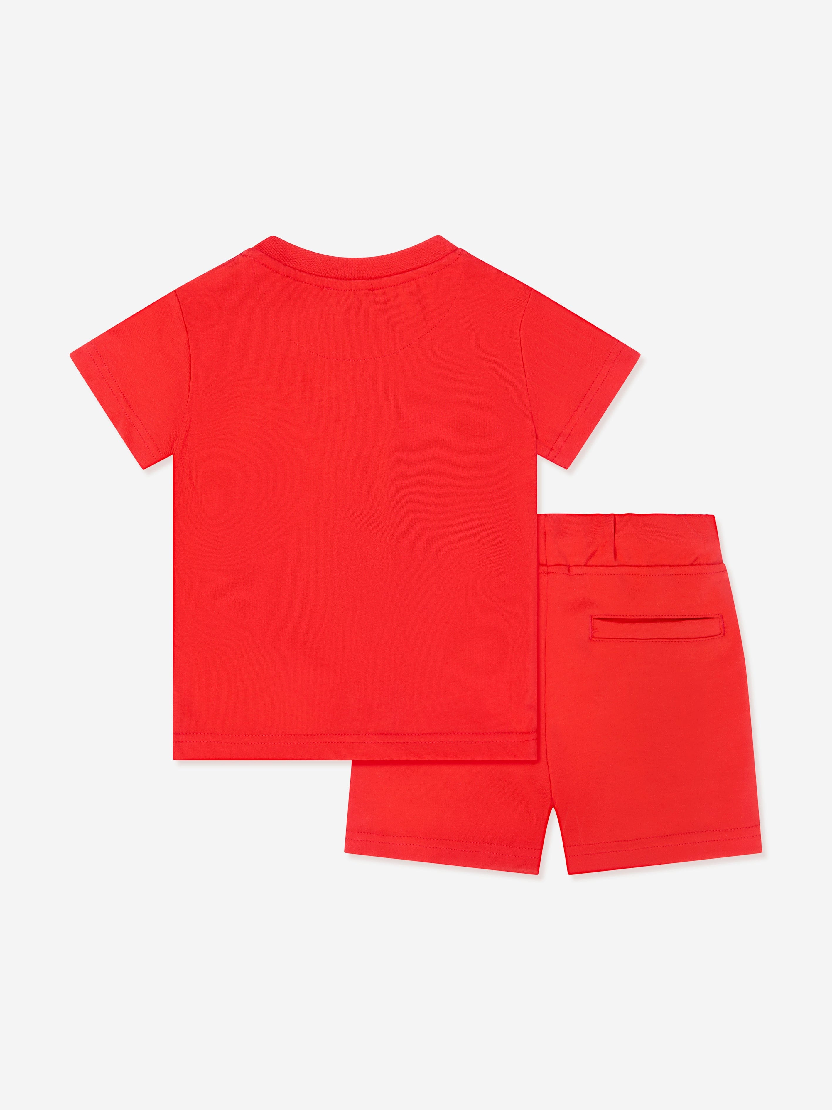 Just Cavalli Boys Aistala T-Shirt and Shorts Set in Red