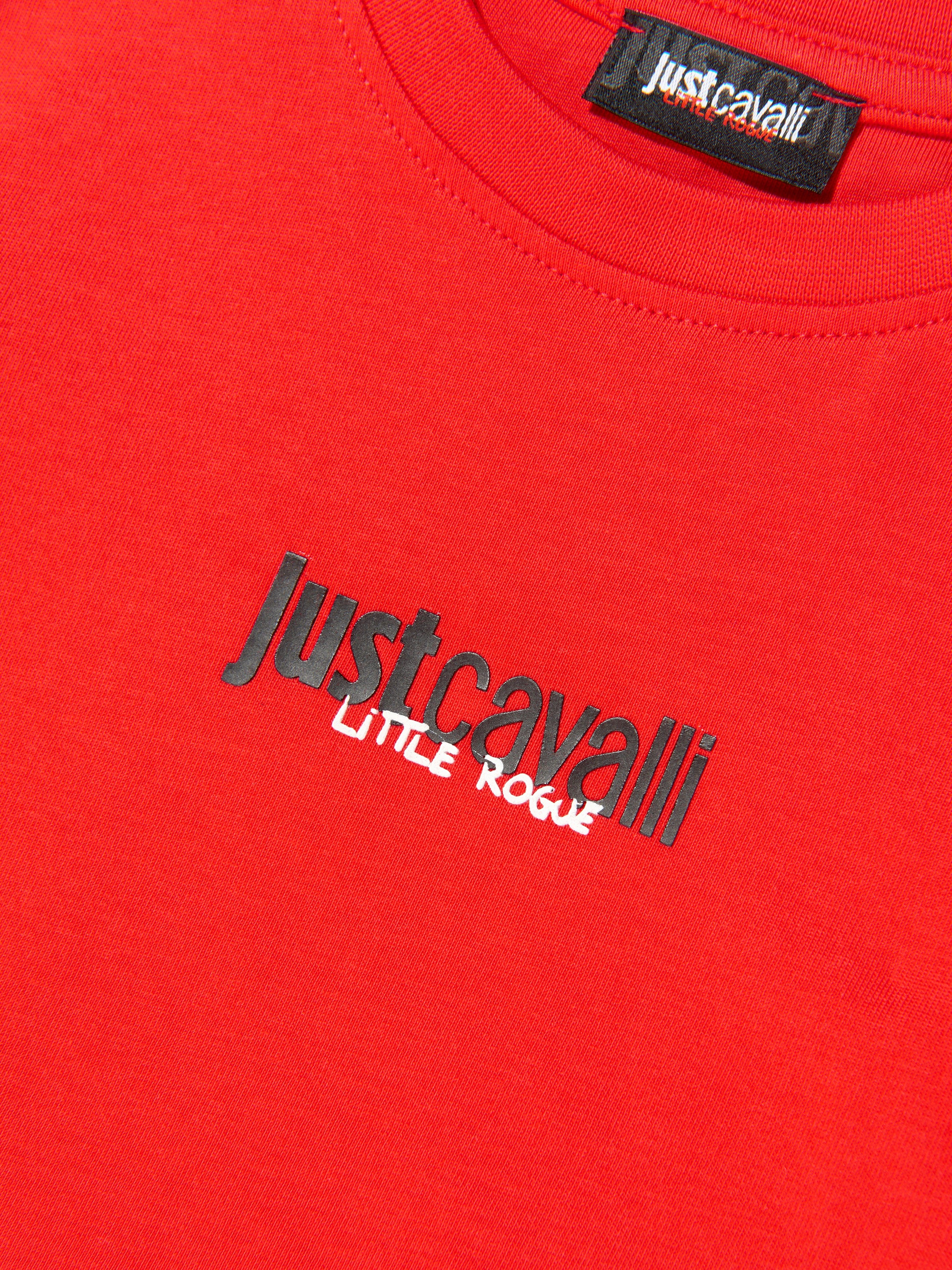 Just Cavalli Boys Aistala T-Shirt and Shorts Set in Red
