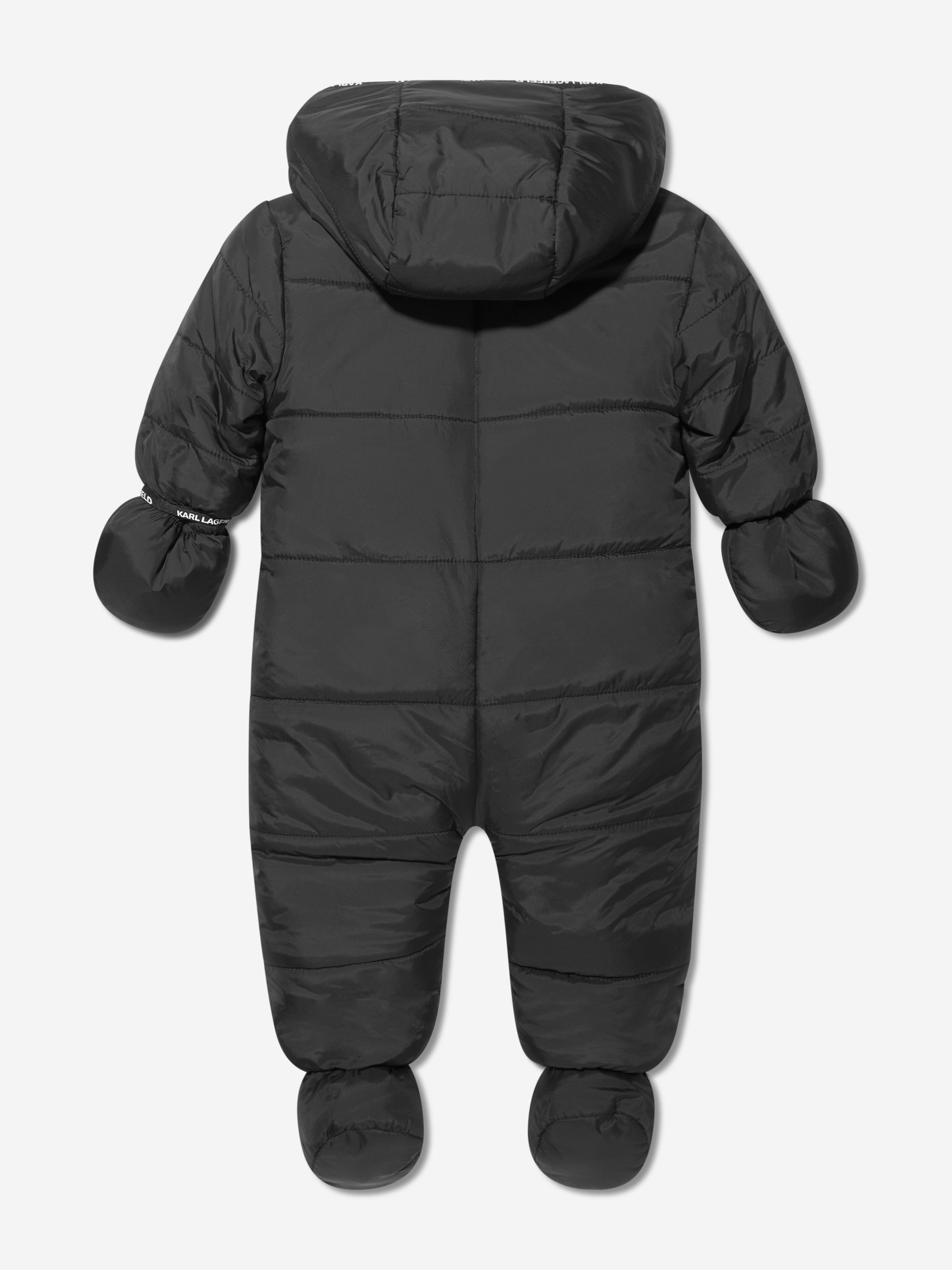 Karl Lagerfeld Baby Boys Karl Ikonik Snowsuit in Black