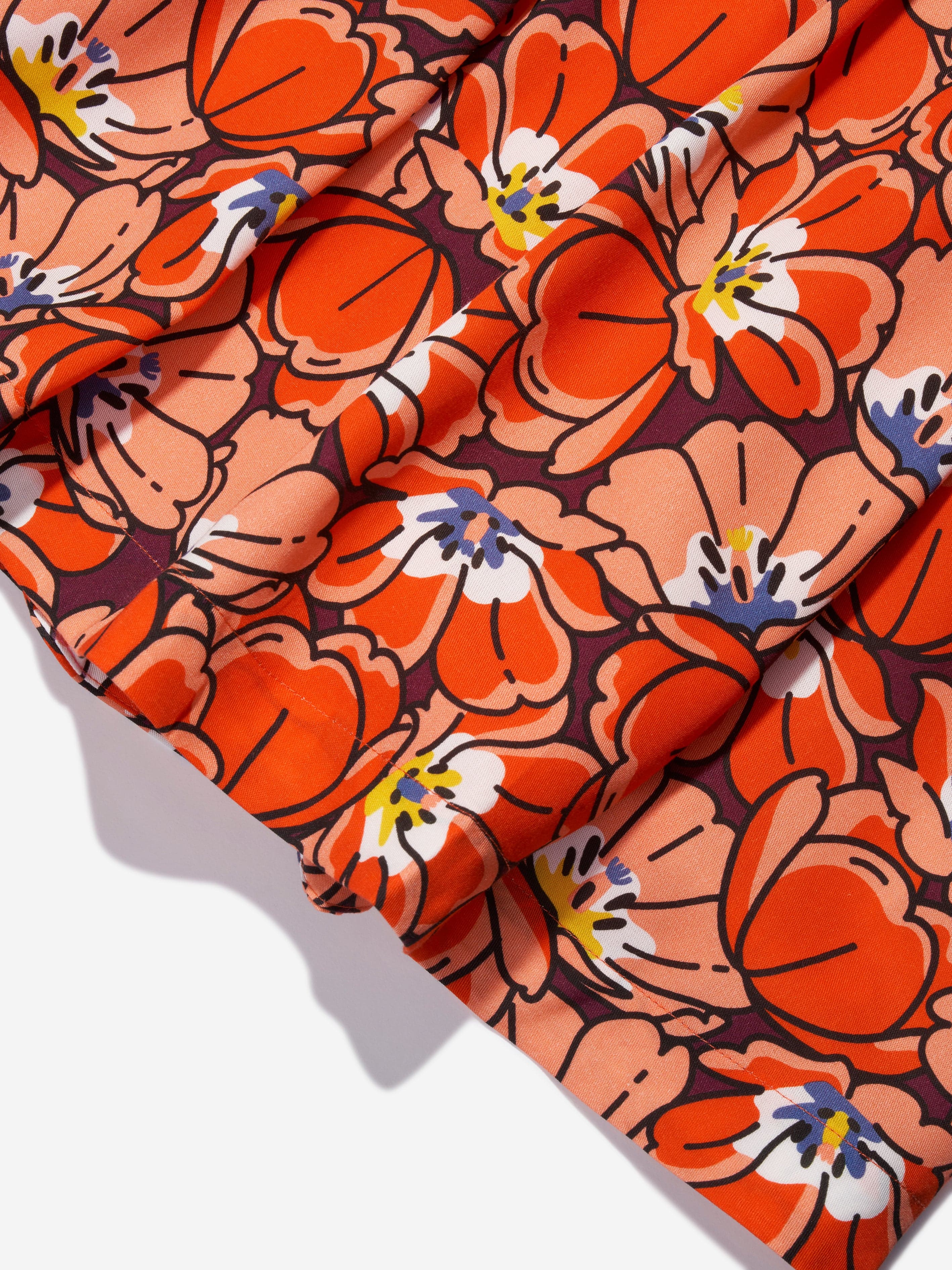 KENZO Girls Boke Flower Dress in Orange