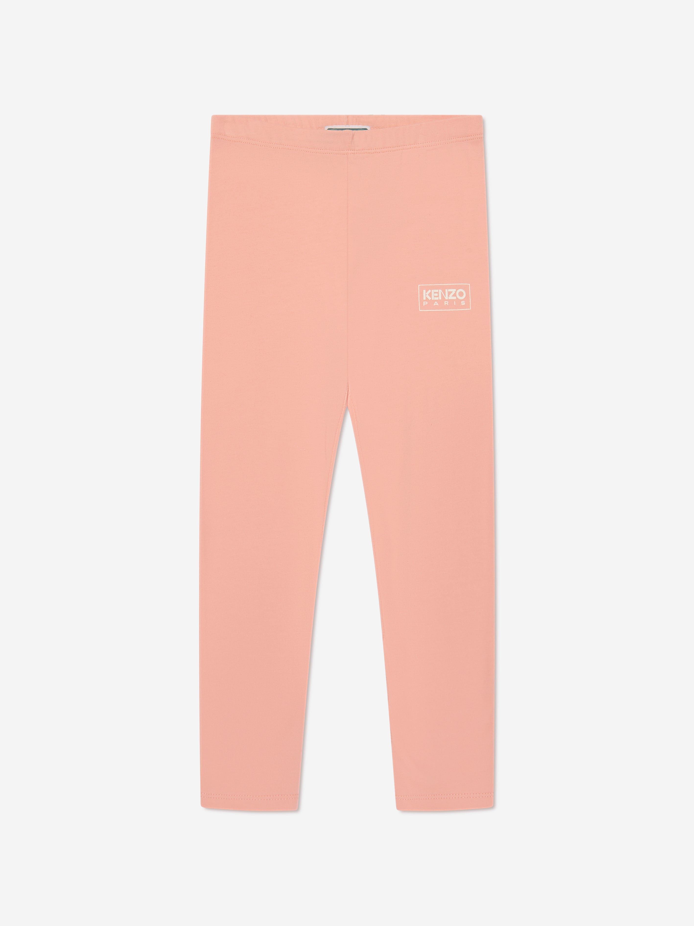 KENZO Girls Logo Leggings in Pink