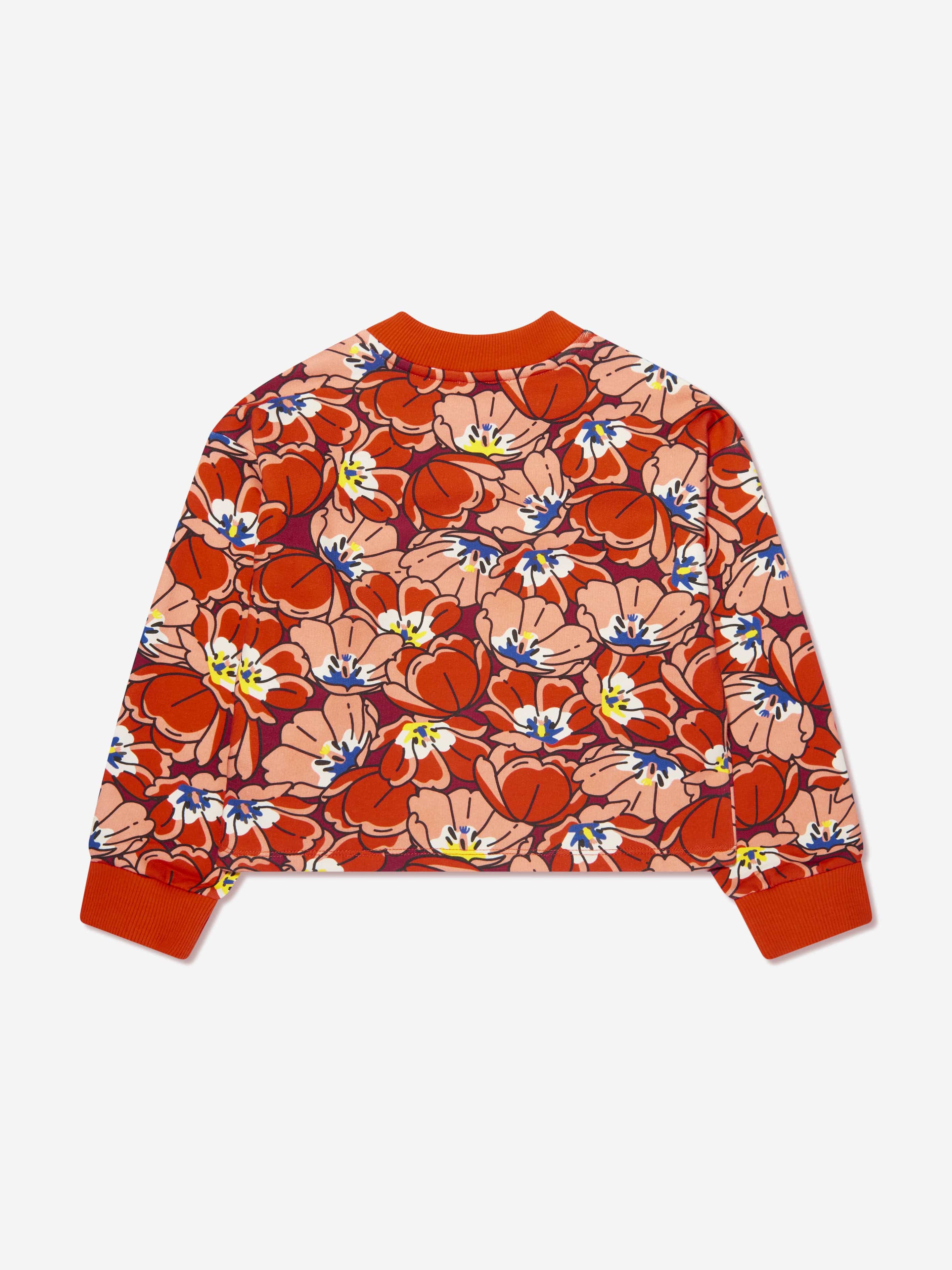 KENZO Girls Boke Flower Sweatshirt in Orange