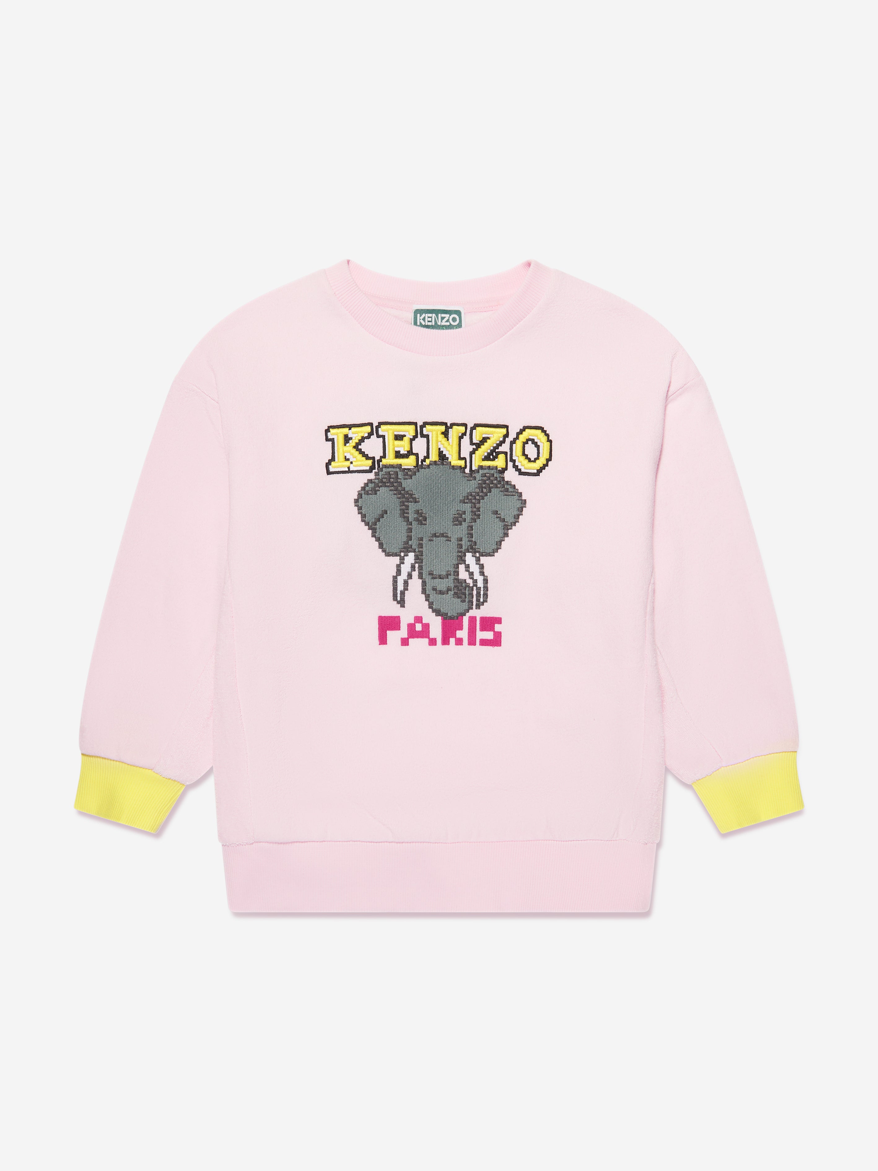 KENZO Girls Jungle Game Sweatshirt in Pink