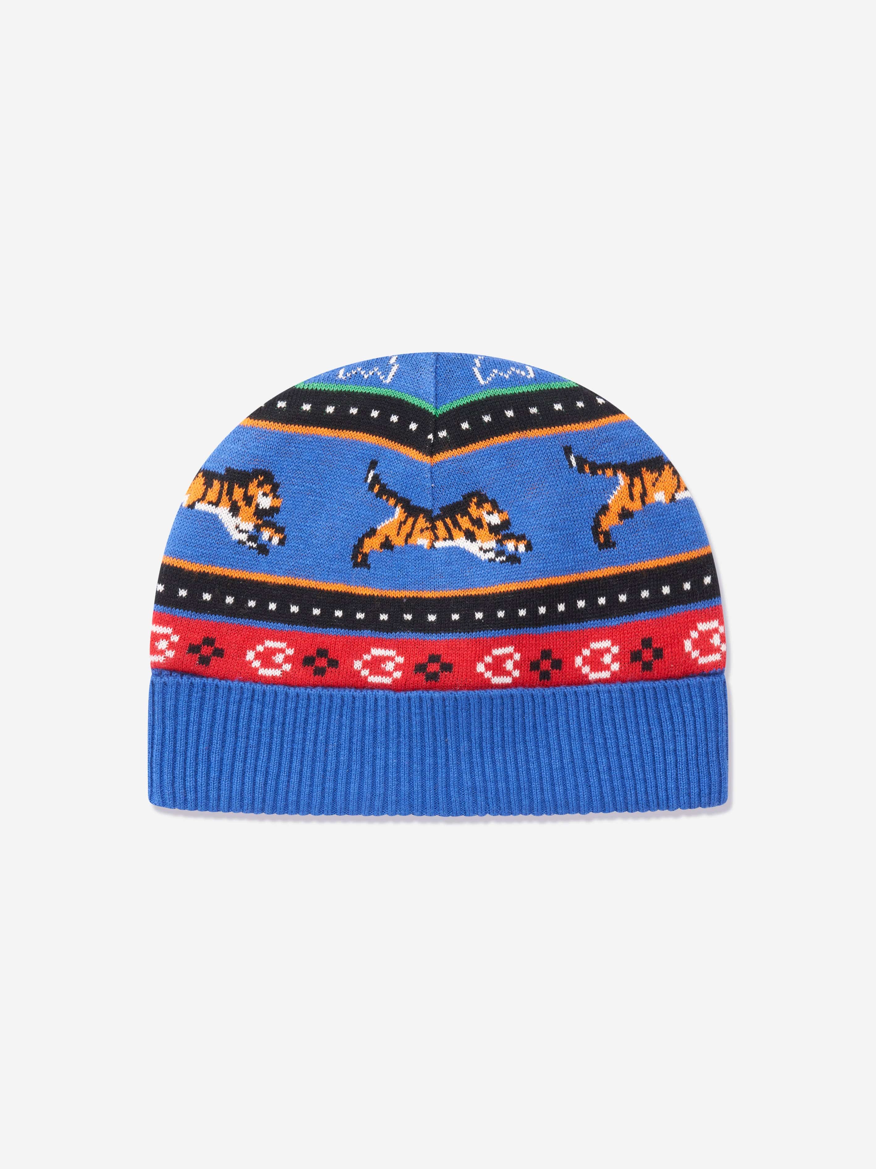 KENZO Boys Jungle Game Cap in Blue