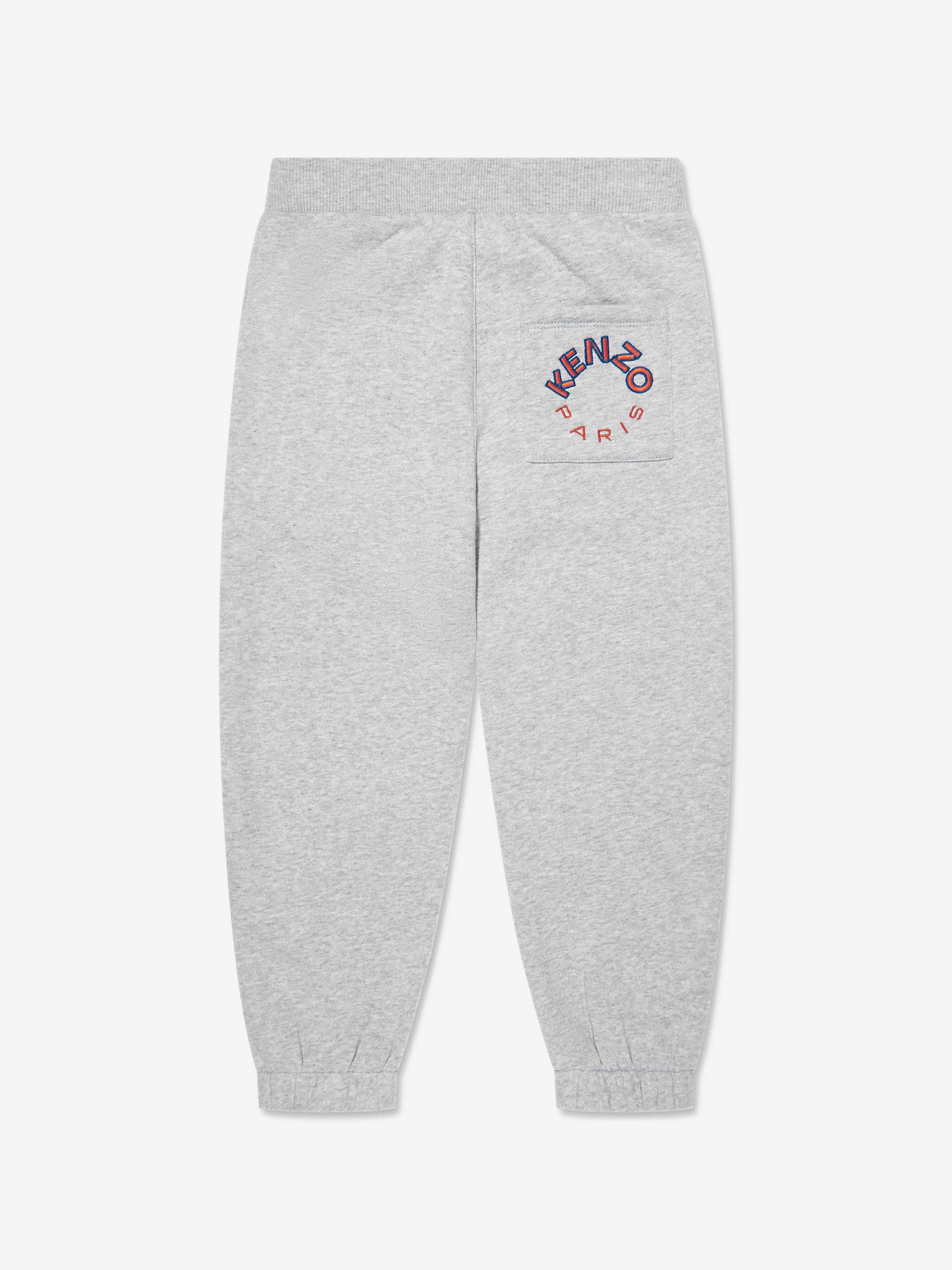 KENZO Boys Logo Joggers in Grey