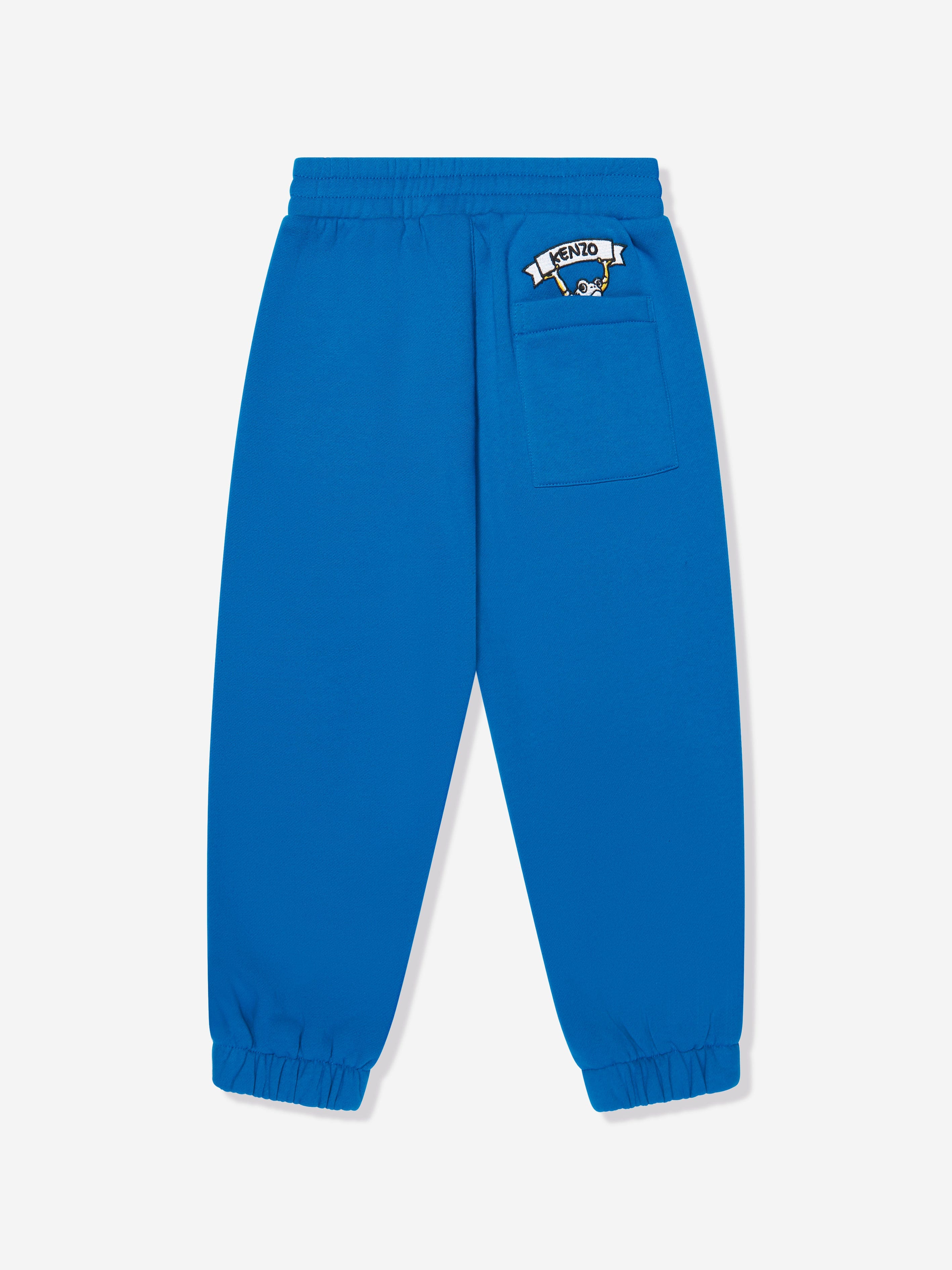 KENZO Boys Logo Joggers in Blue